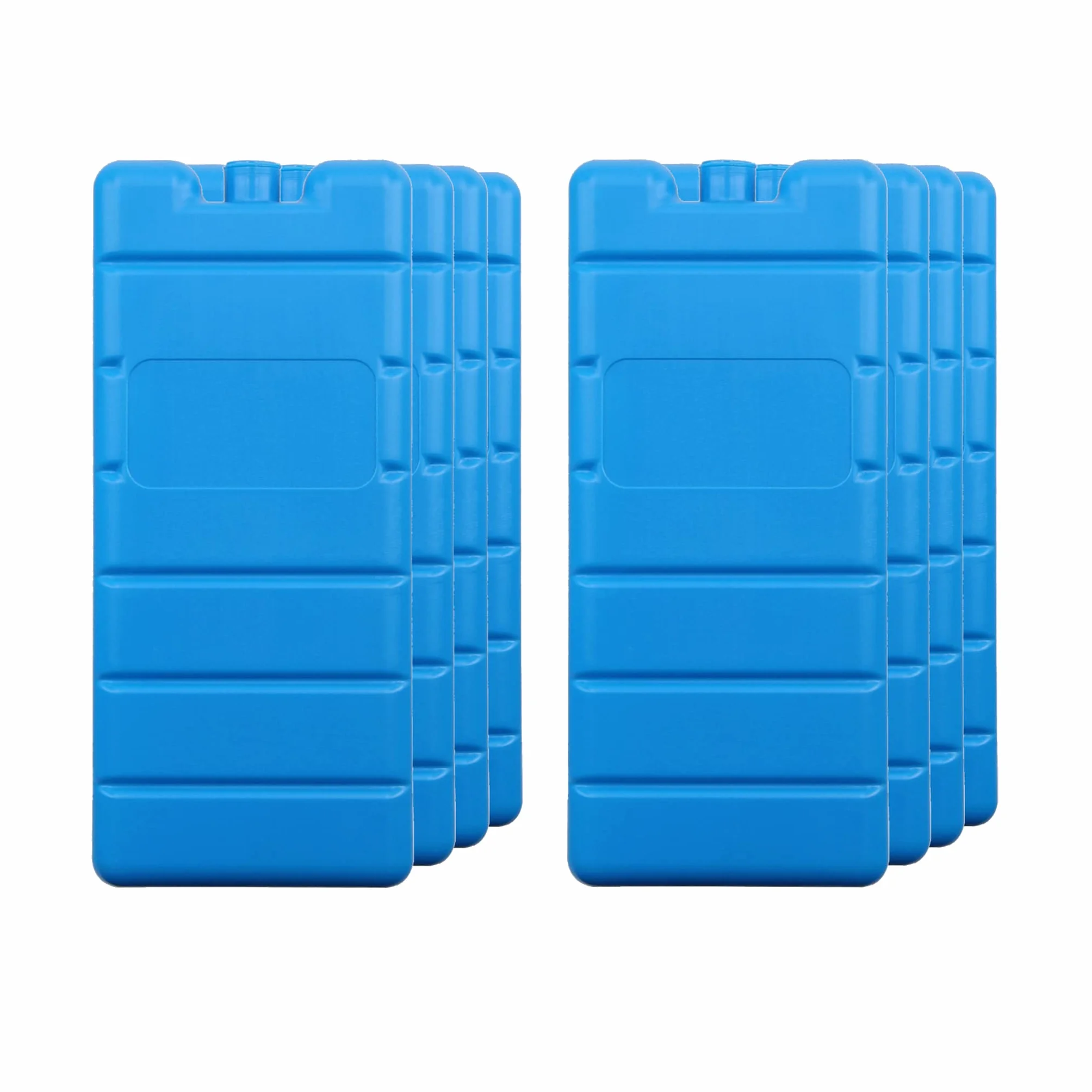 VonBueren Pain de Glace pour Sac Isotherme | Lot de 8 | jusqu'à 12 Heures de Temps de Refroidissement | 7.5 x 16.5 x 2 cm | Plastique