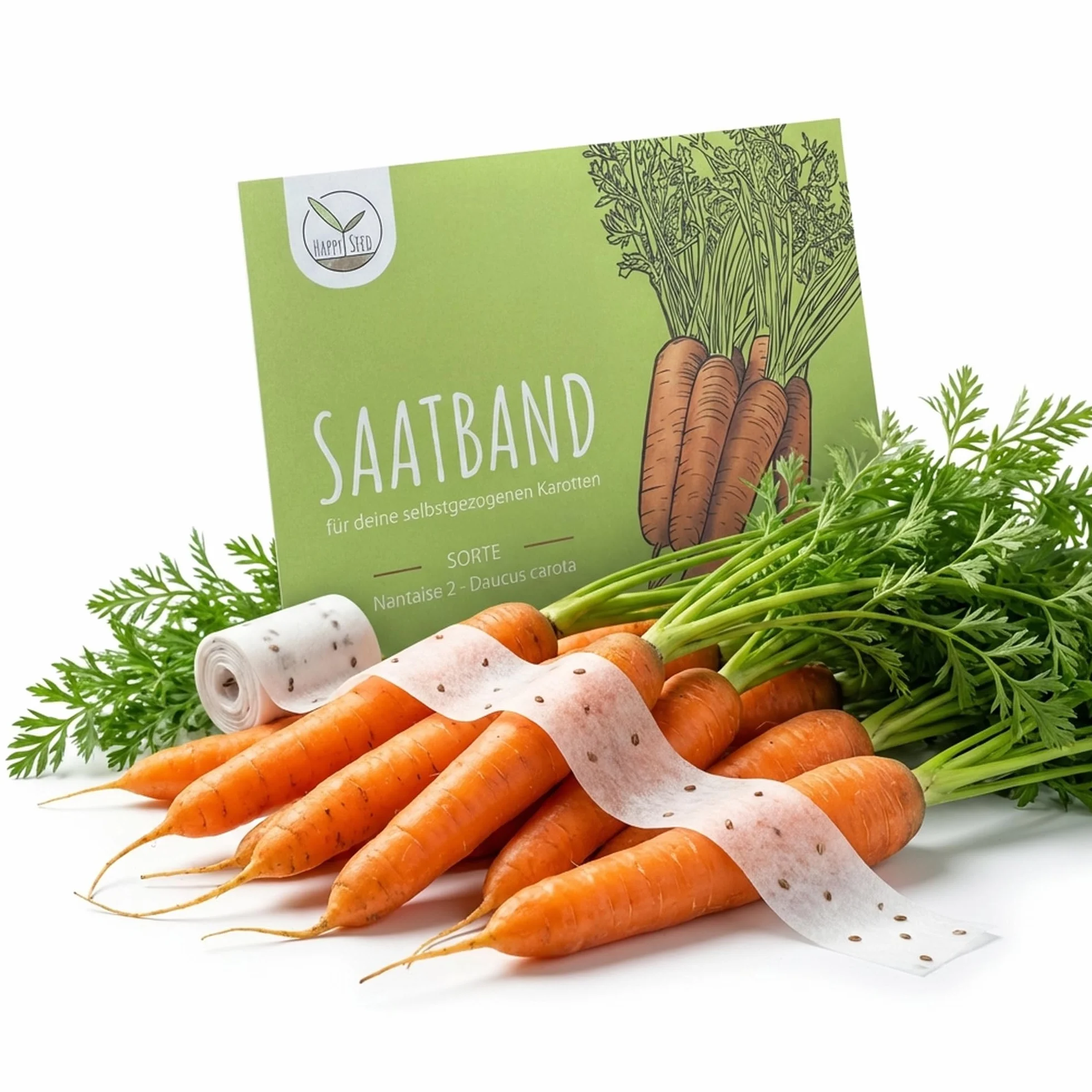 Ruban de graines de carottes Nantaise 2 - Daucus carota 5m pour jardin et potager