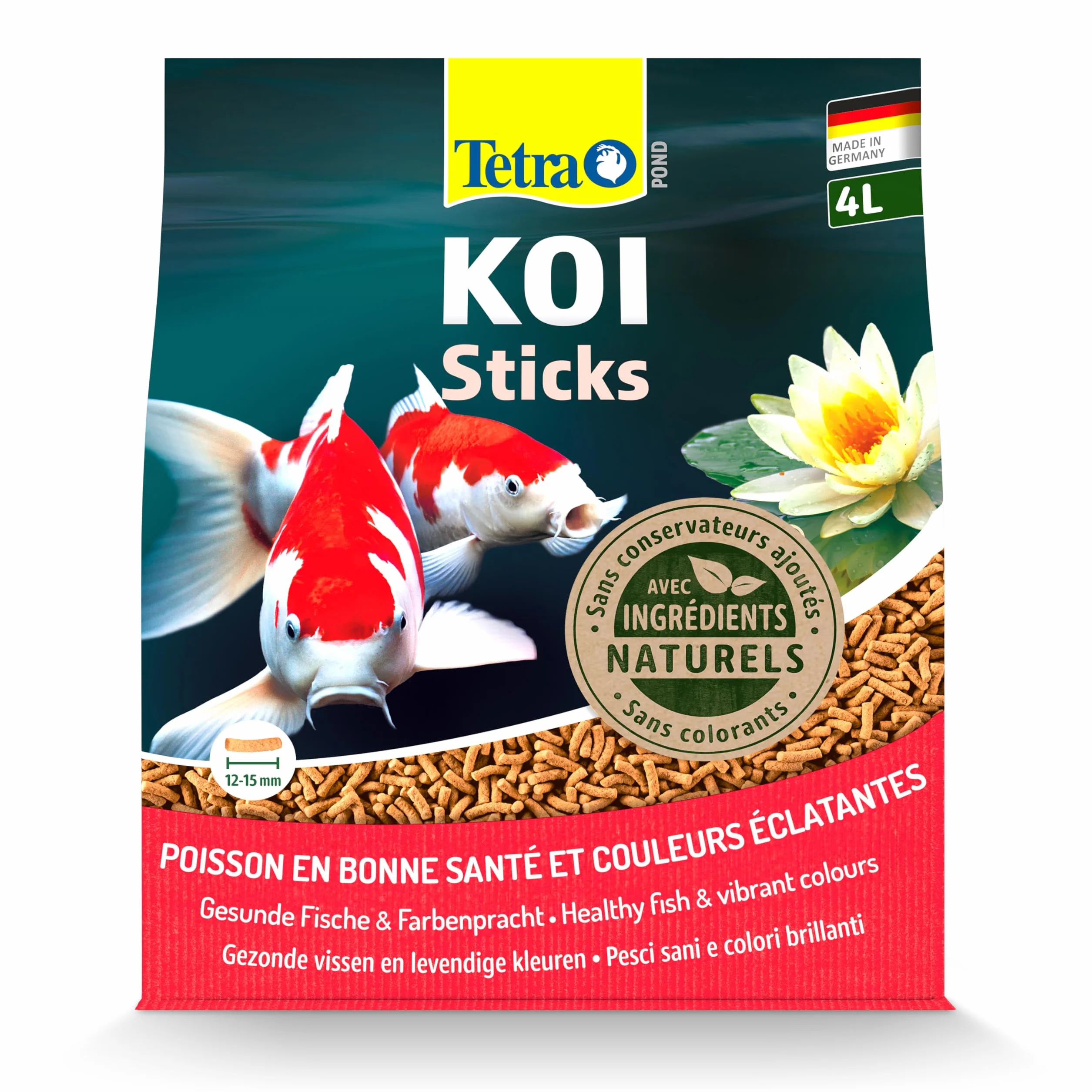 Tetra Pond Koï Aliment Complet Premium pour Carpes Koï de Bassin 4 L
