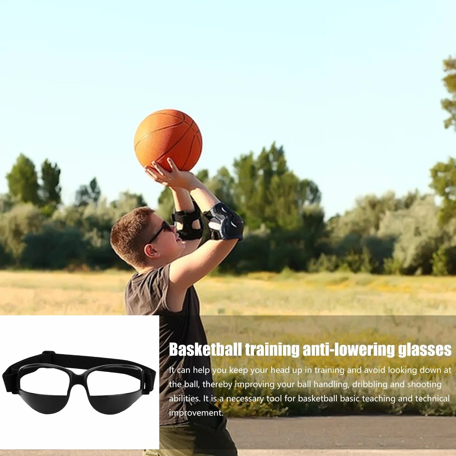 Adorables lunettes de basket-ball d'entraînement avec spécifications de dribble - Essentiels de protection portables