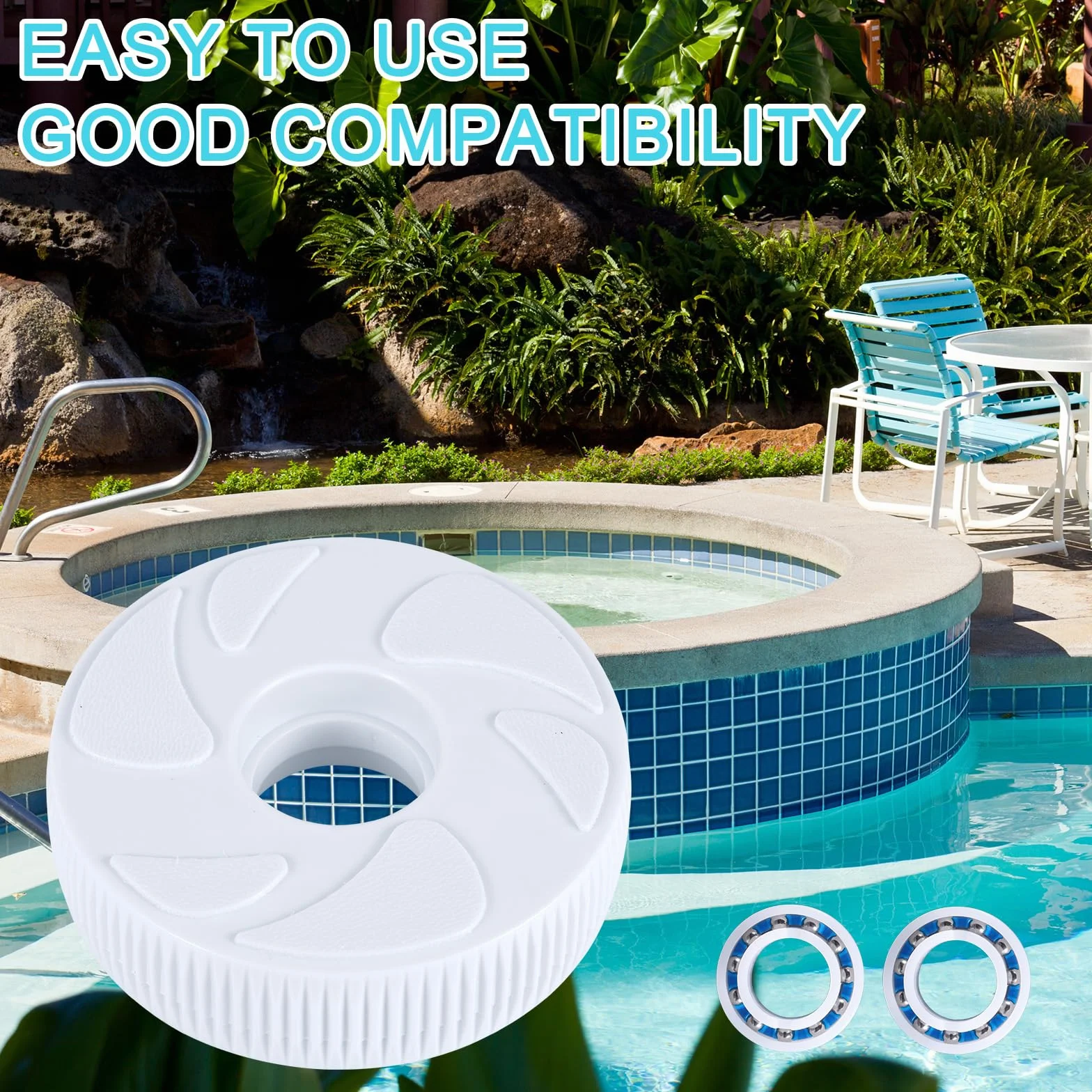 Gosknor Pièce Rechange Roue de Renvoi Nettoyeur de Piscine, Kit d'Essieu Pivotant Compatible Polaris 280 180