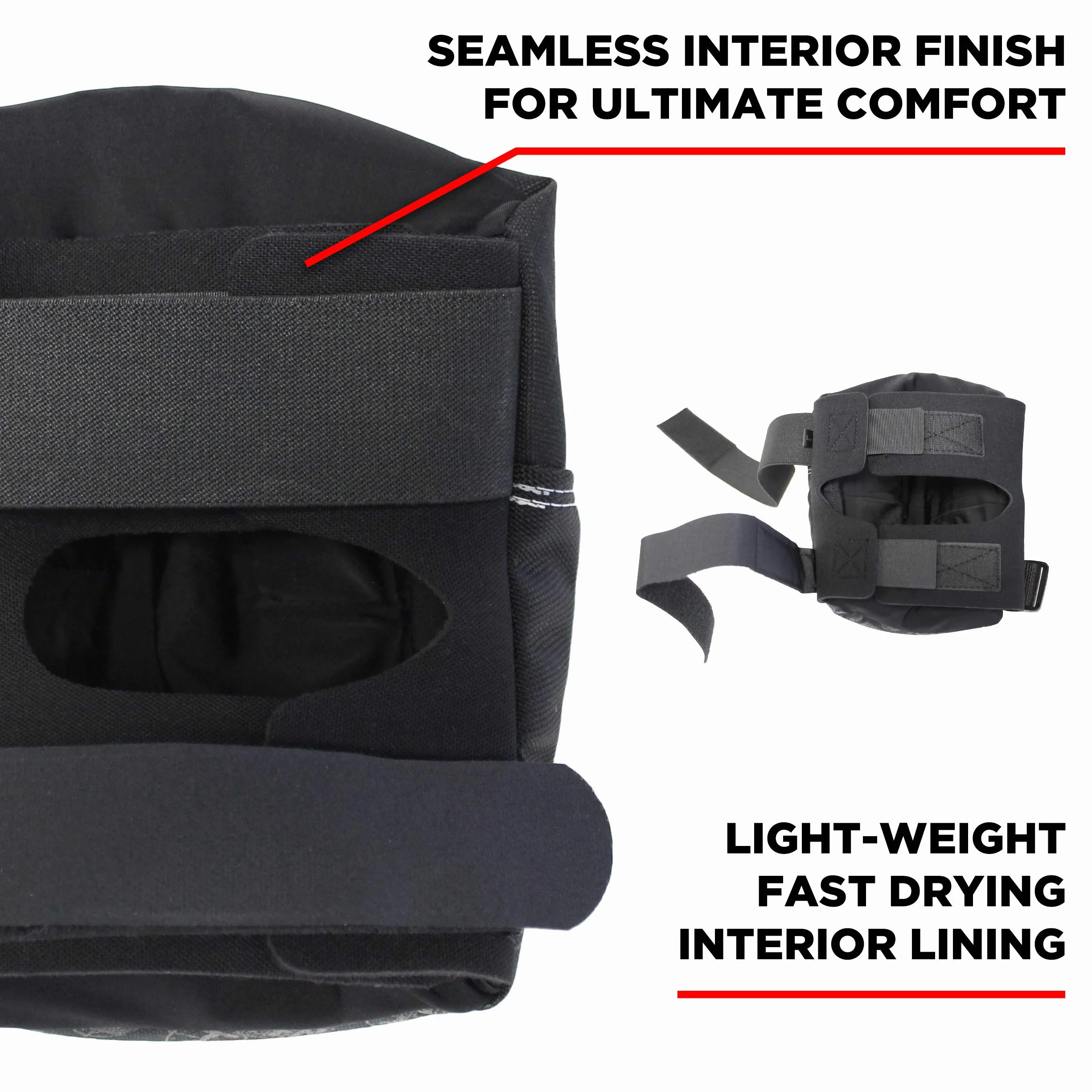 187 Paire De Genouillères Skateboard Pro Noir Noir (XS, Noir)