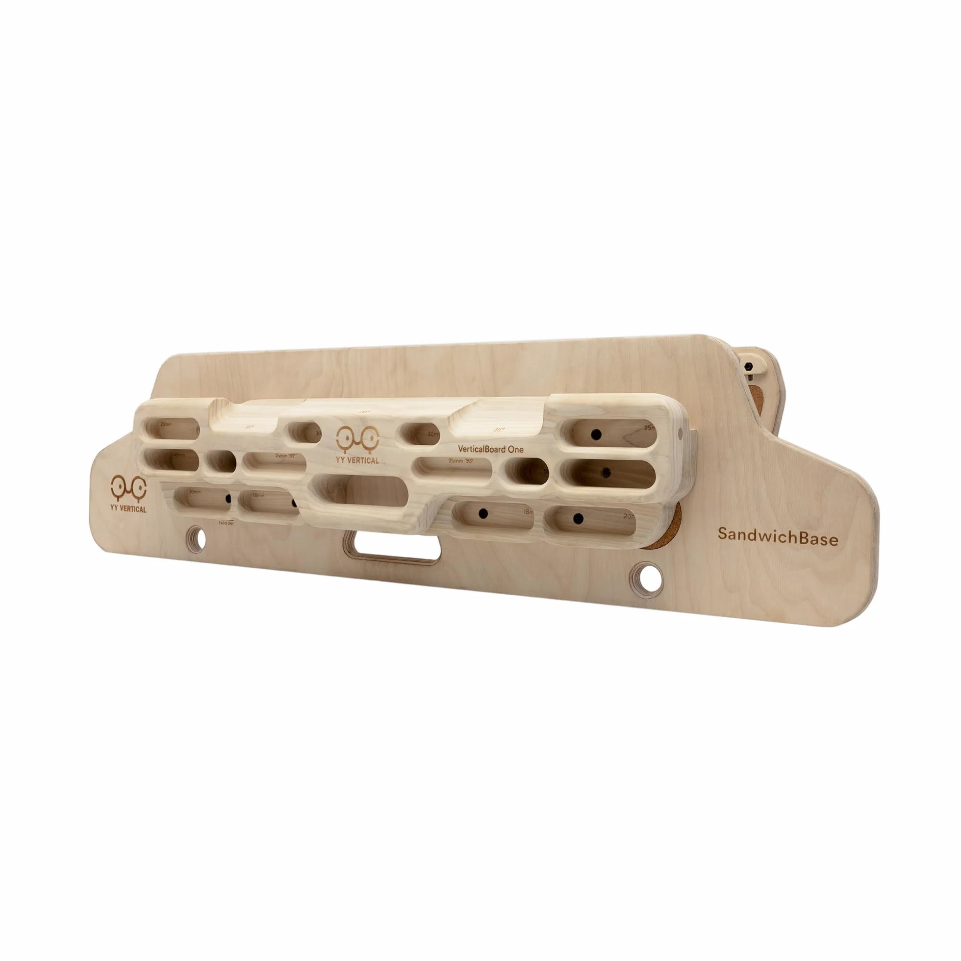YY Vertical - SandwichBase, Le Support idéal pour Les poutres d'escalade, Installation sur Porte, Parfait pour l'entraînement à la Maison (Poutre Non inclue)