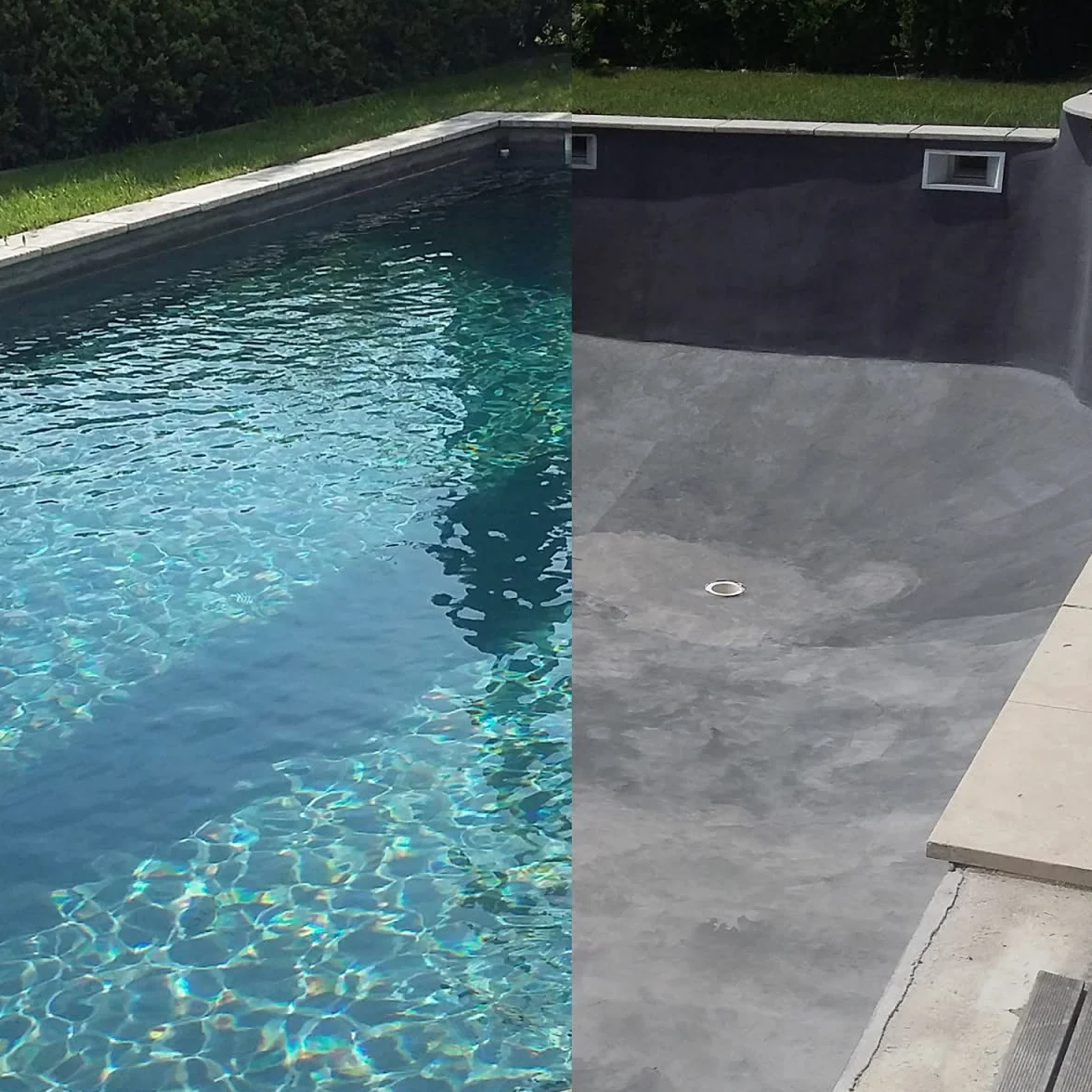 Enduit piscine béton ciré Chartreux Gris 32 m² ARCANE INDUSTRIES