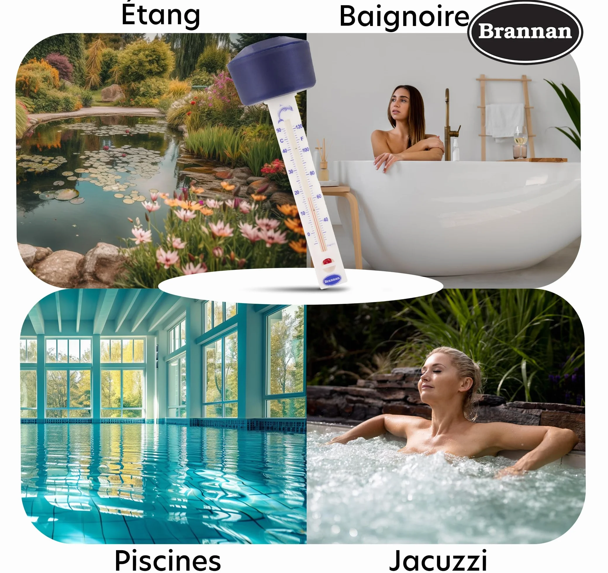Thermomètre piscine flottant