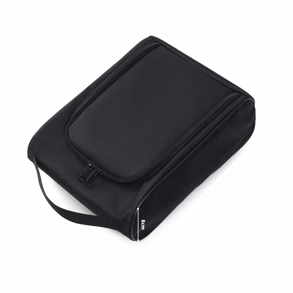 Sac de rangement pour chaussures de golf ventilation poche renforcée noir