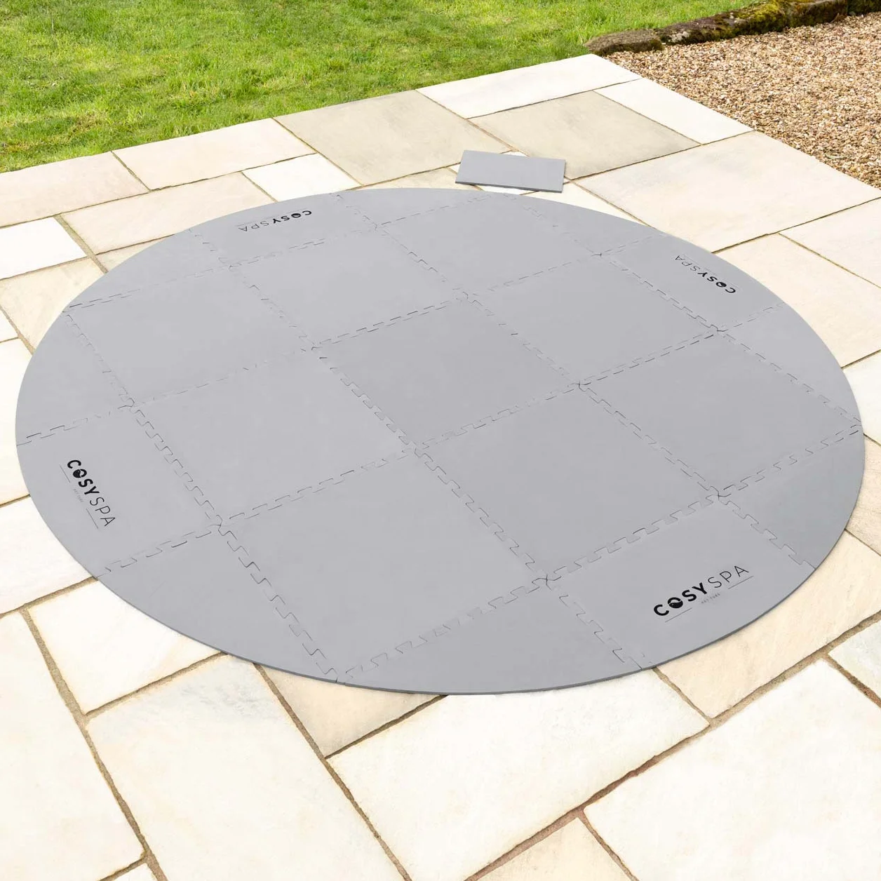CosySpa Tapis de Sol Protecteur pour Spa en Mousse Rond 6mm/10mm Accessoires