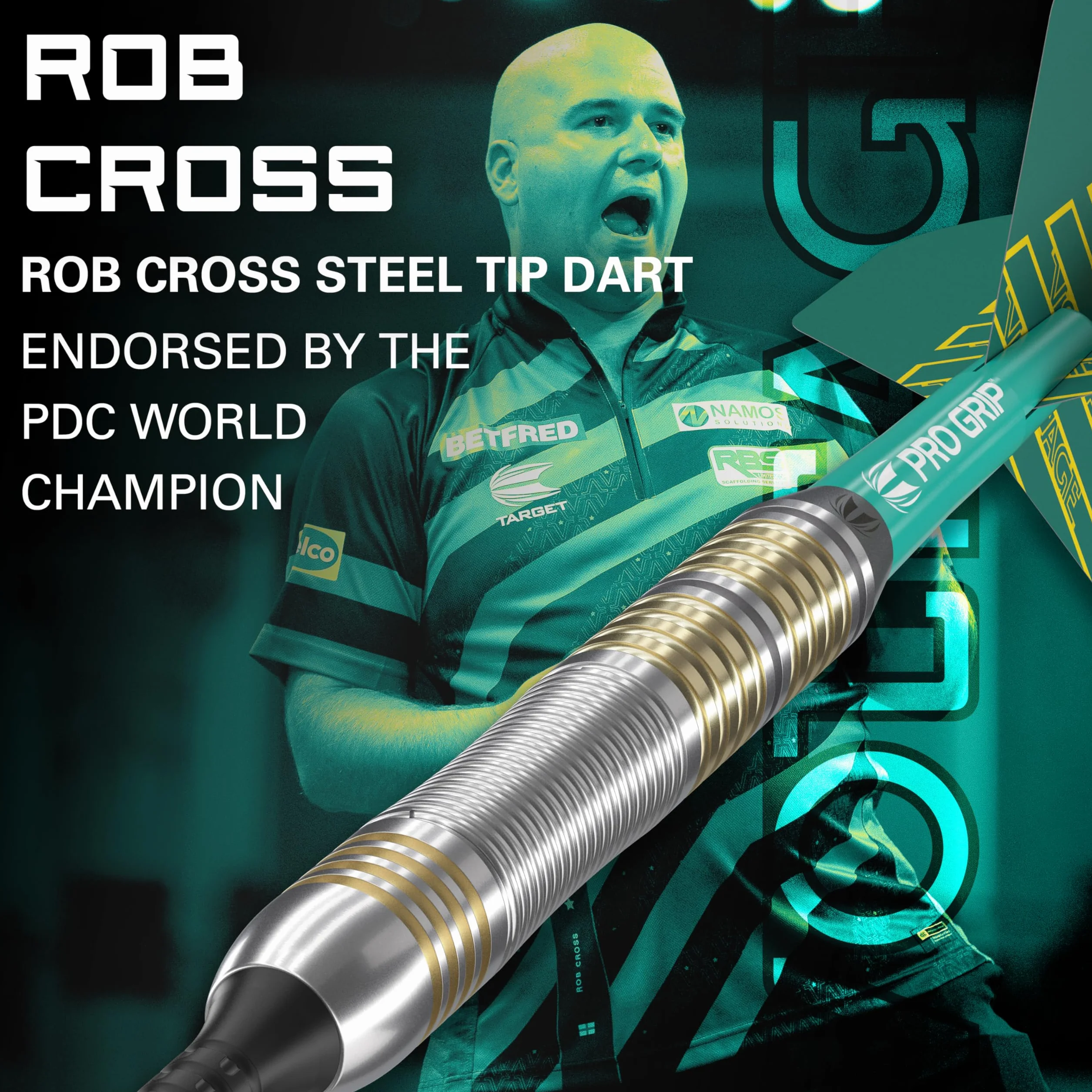 Target Darts Rob Cross 18G Set de fléchettes à Pointe Souple en Laiton