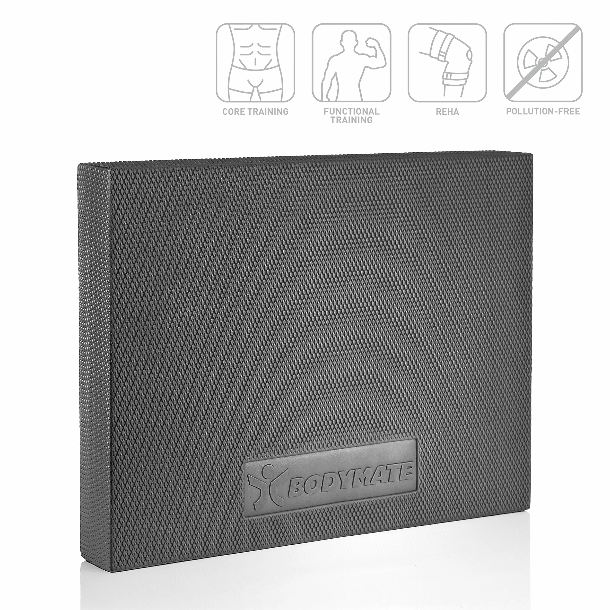 BODYMATE Tapis d'équilibre/Coussin d'équilibre/Balance Pad - Mobilité, équilibre, rééducation + Fitness, Yoga & Pilates - Différentes Tailles et Couleurs