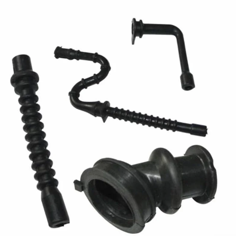 Soufflet collecteur avec conduite de carburant, conduite d'huile et ligne d'impulsion pour tronçonneuse 026 260 024 240 en caoutchouc