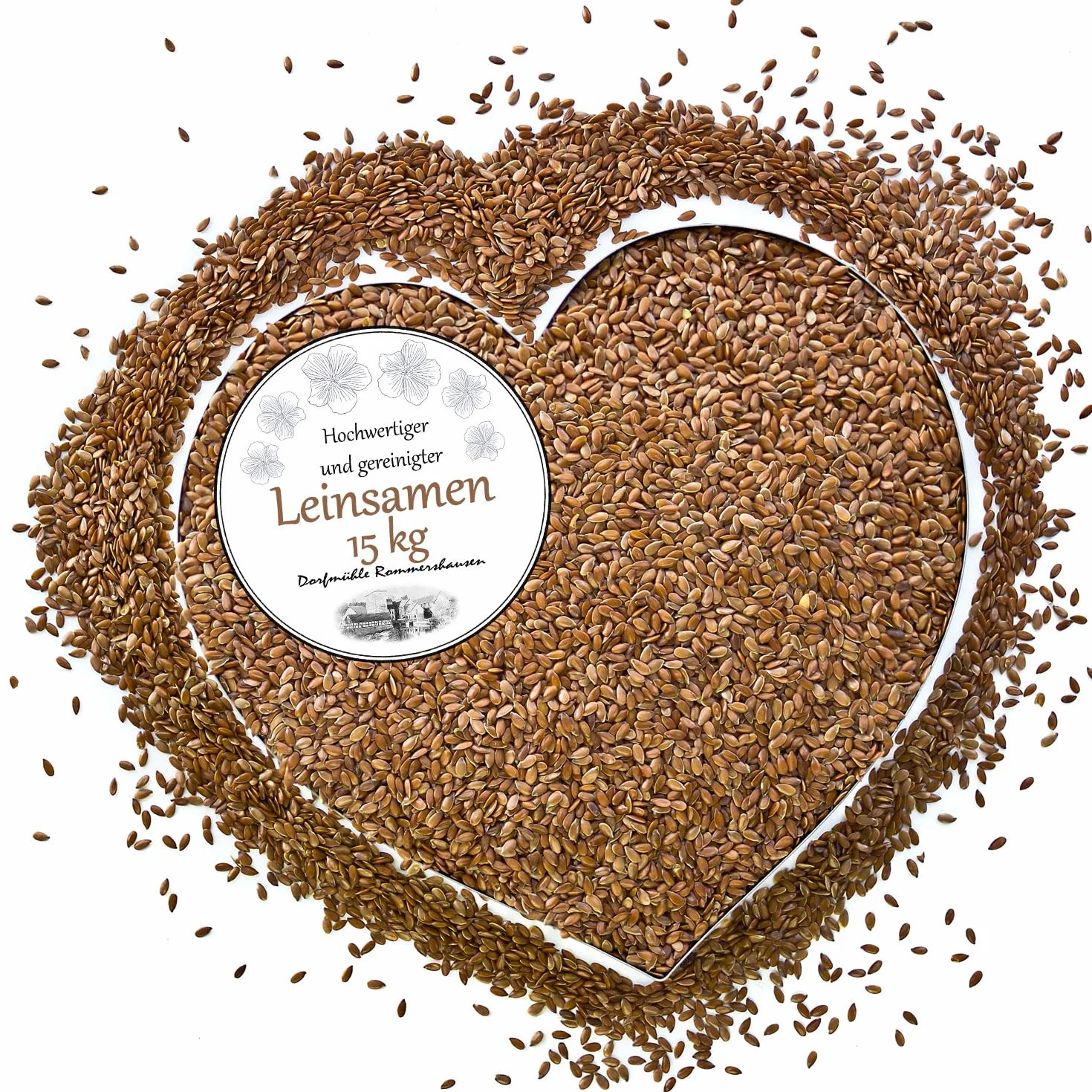 Graines de Lin Naturelles Coussins Chauffants 15 kg Additif Alimentaire pour Chevaux Oiseaux Poultry