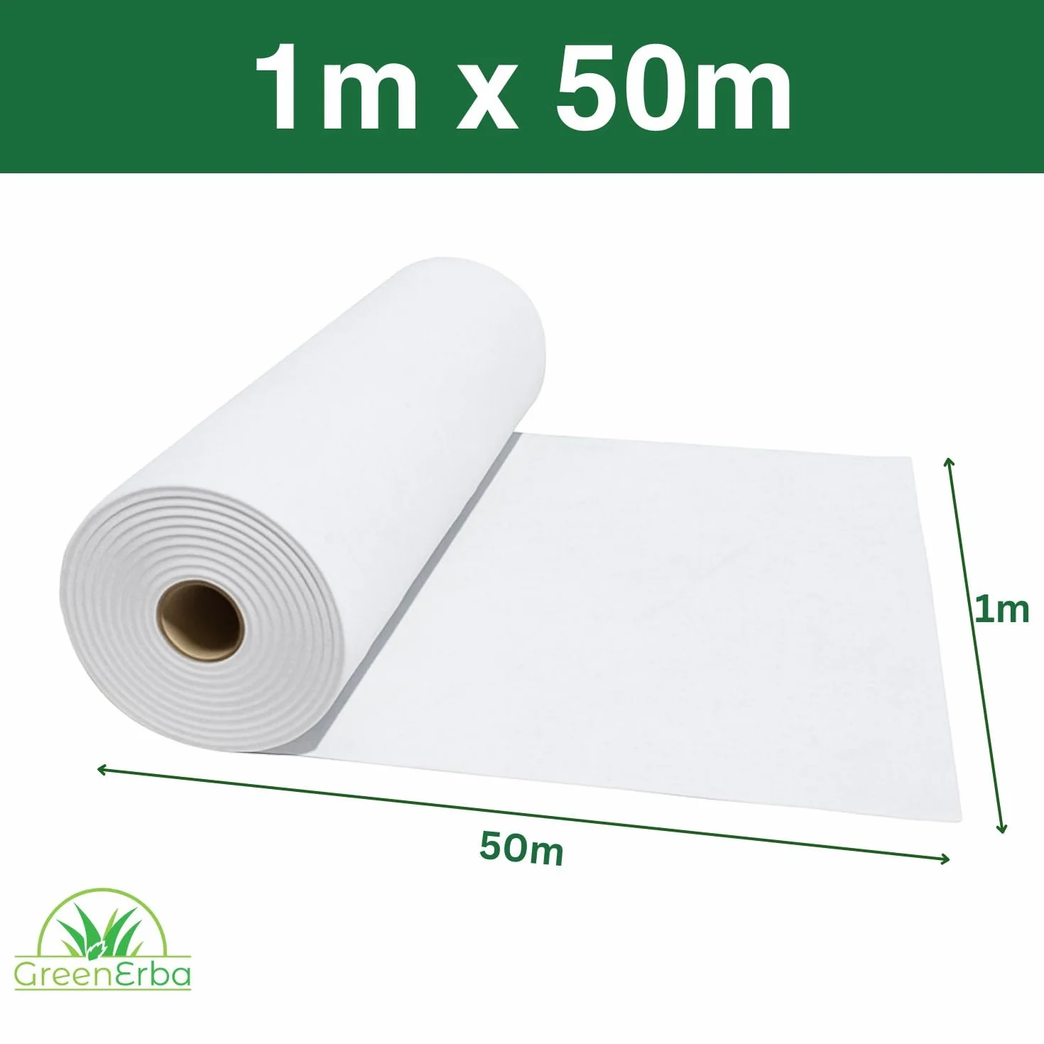 Feutre Geotextile 200g/m2 Polyester (PES) 50m² Perméable à l'eau Toile de Drainage Bassin
