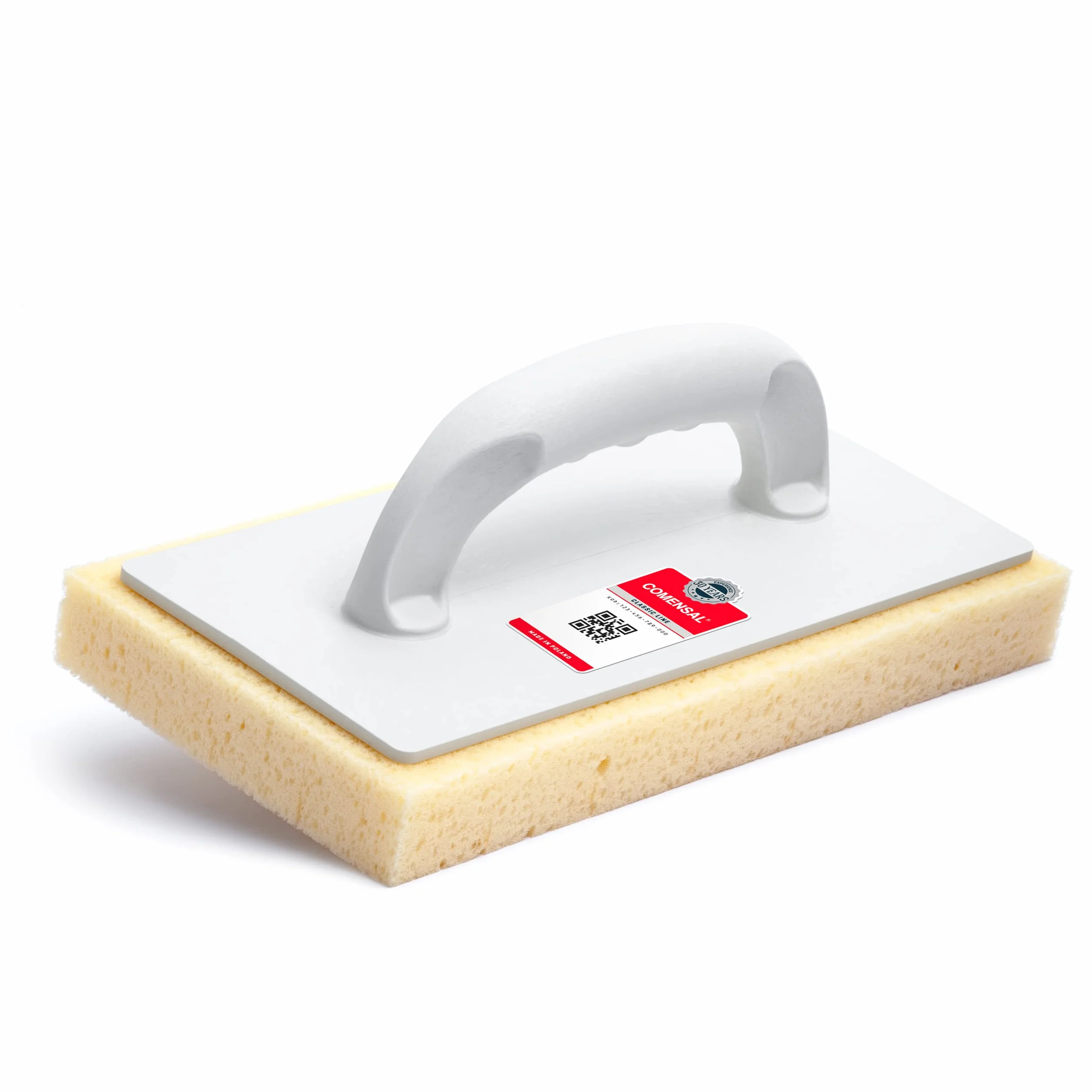 COMENSAL Kit Joint Carrelage - 7 pièces - M - 12L - Kit d'outils de Pose de Carrelage - Eponge HYDRO - Taloche en Caoutchouc - Rouleau Perforé - Made in EU