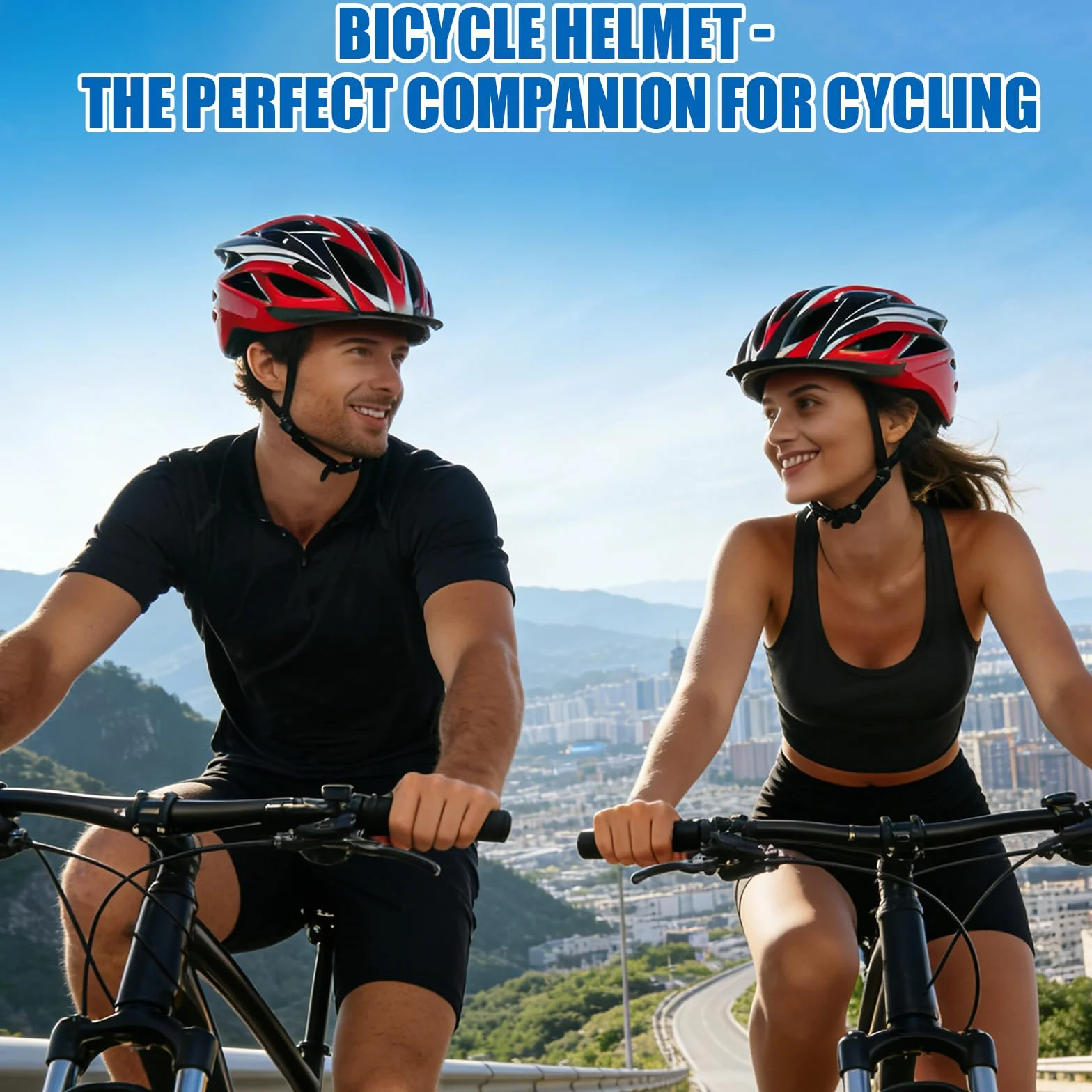 Casque Vélo Adulte Homme Femme, Casque VTT Mountain Bike avec Mousse EPS & Coque PC, Visière Amovible & Système Réglable 52-62cm, Léger Casque de Vélo de Route pour Vélo Électrique Ville