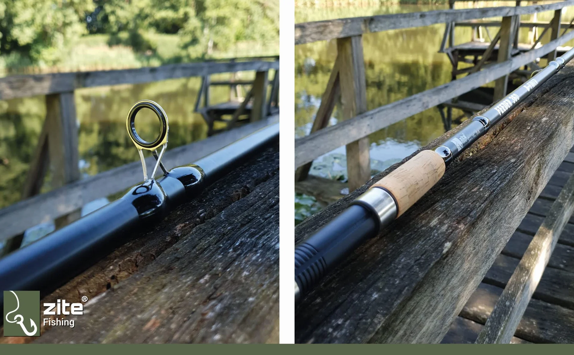 Zite Fishing Feeder Kit de pêche | Canne à pêche feeder 3,30 m 20–120 g | Idéal pour la pêche à la mangeoire | Moulinet polyvalent bobiné 3000 3BB | 2 bobines en aluminium