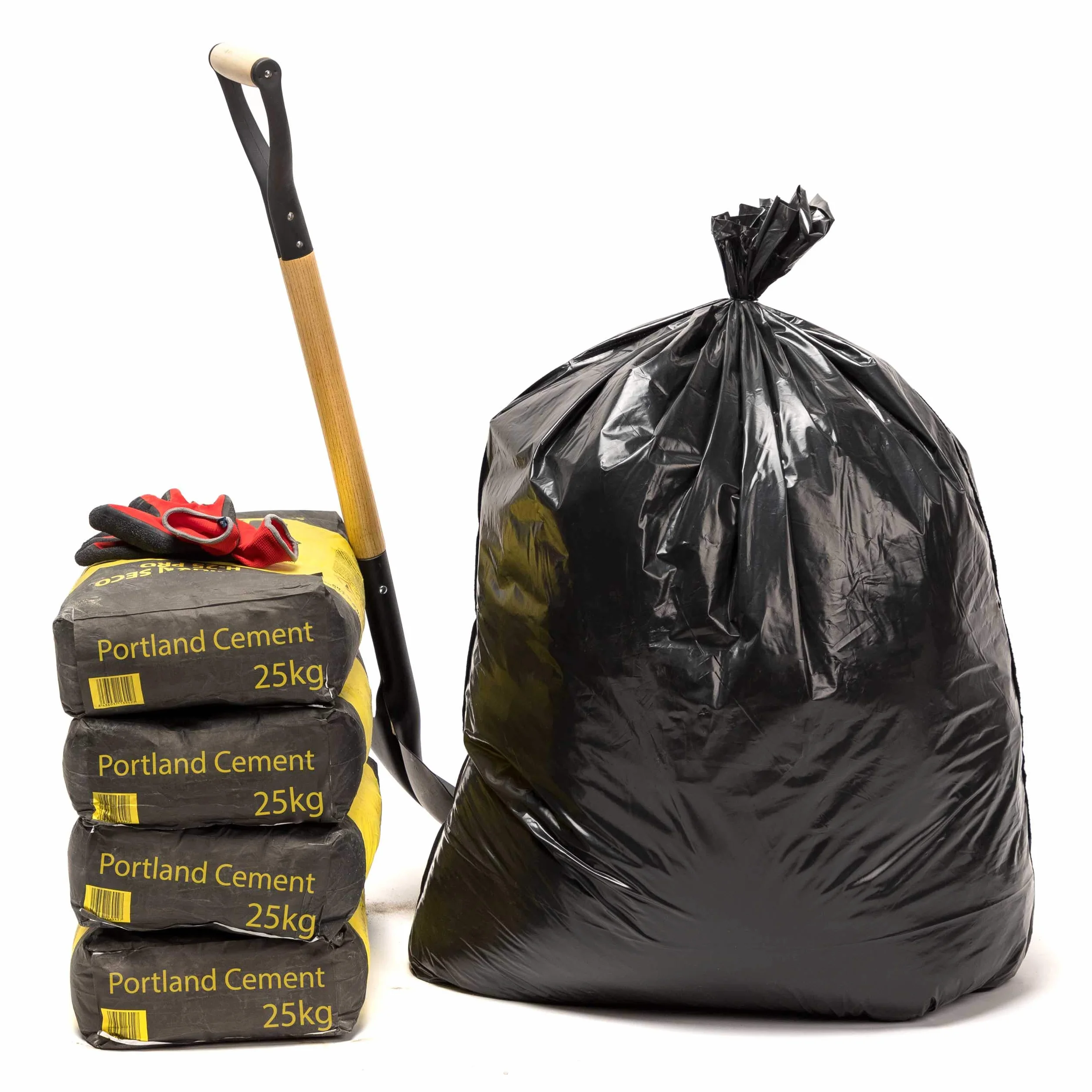 Sacs Poubelle Noirs Professionnels Haute Résistance 150L 75 µm 10 Sacs PEBD Recyclé