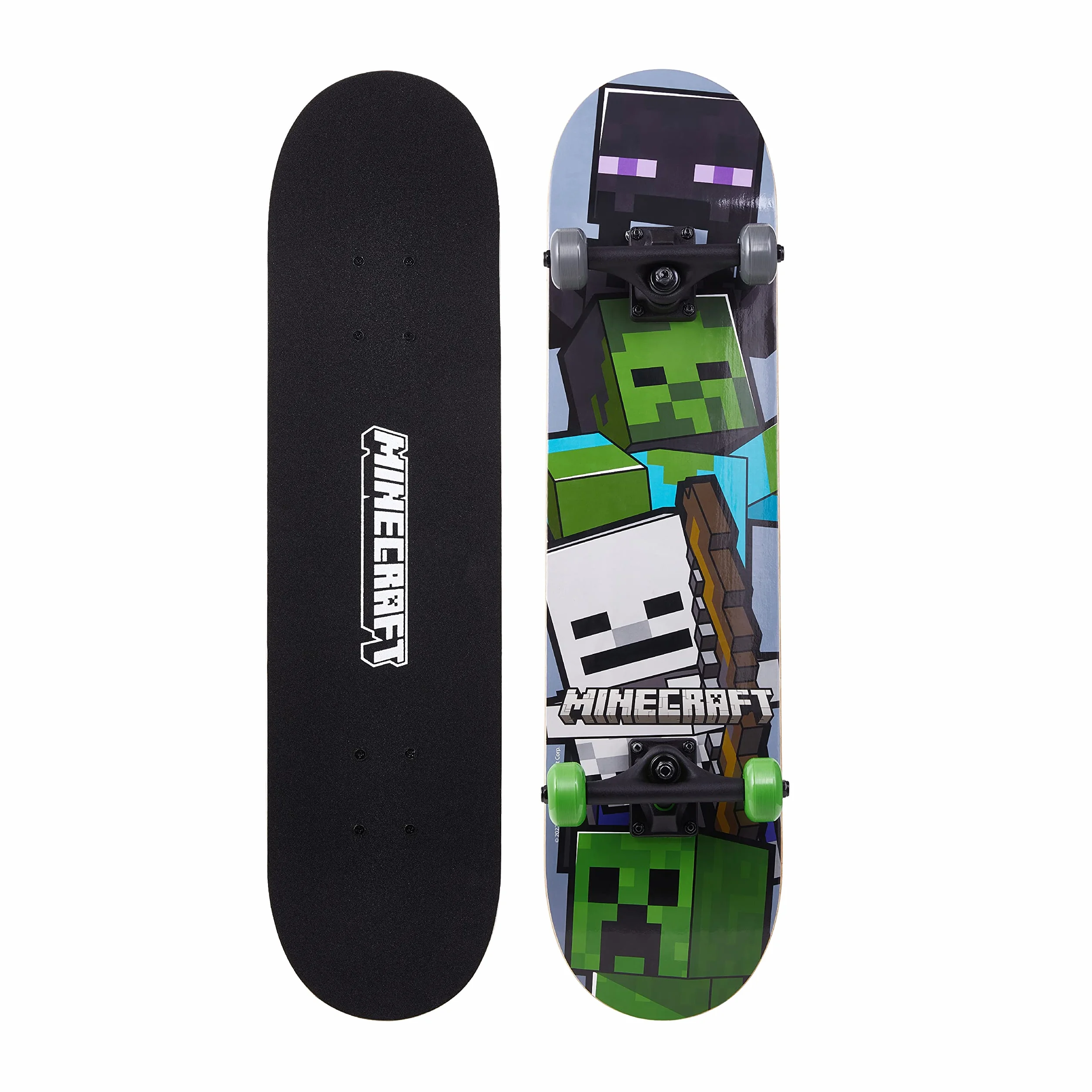 Minecraft Skateboard en érable 9 Plis pour croisière, Sculpture, Figures et Descente 78,7 cm