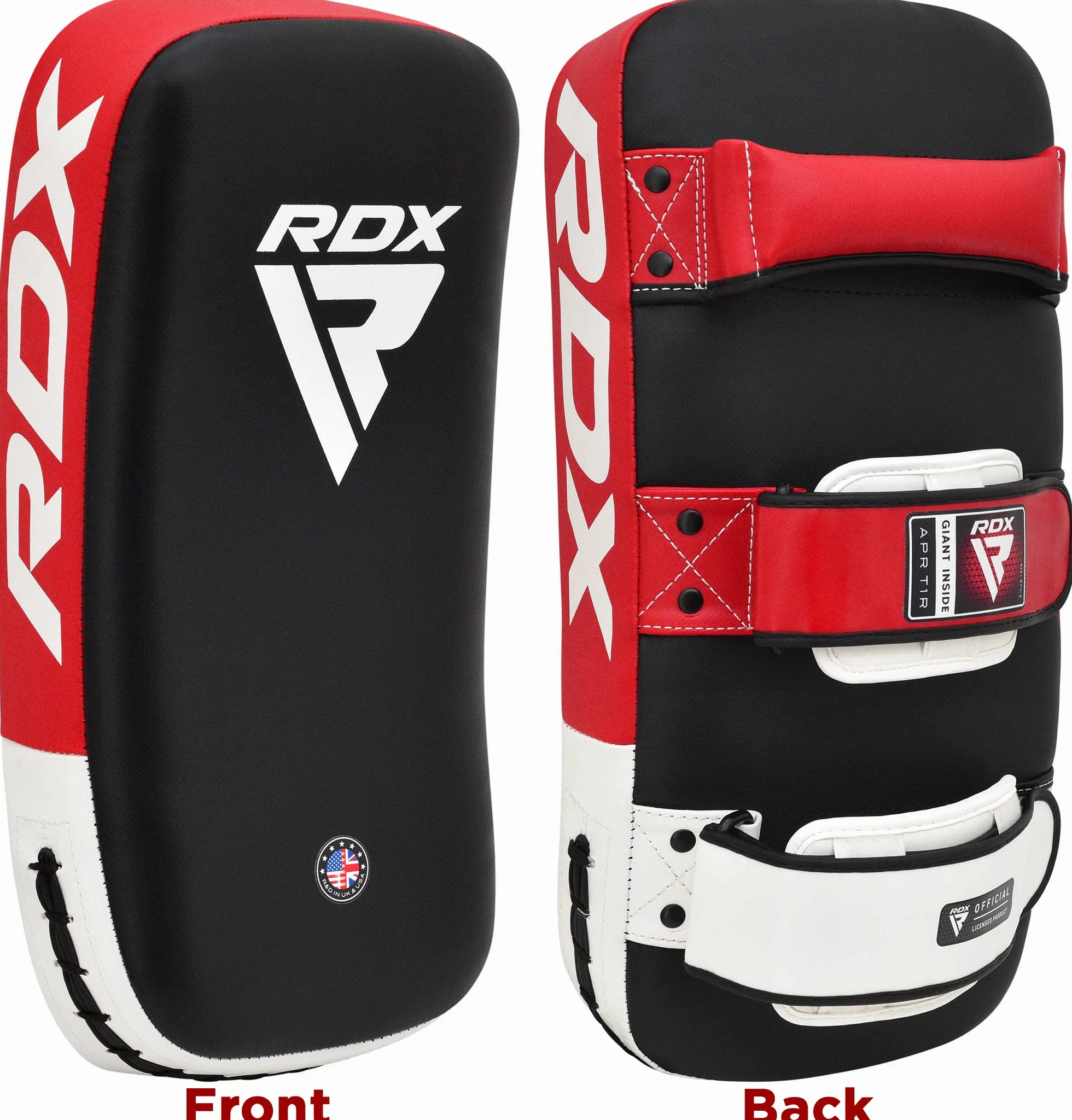 RDX Bouclier de Frappe Pao Boxe Thai Pads, Incurvé Bouclier MMA Coups de Pied Pattes d'ours, Entraînement De Frappe Kickboxing Arts Martiaux Karate Taekwondo Punching Cible (1 PCS Vendu comme Unique)