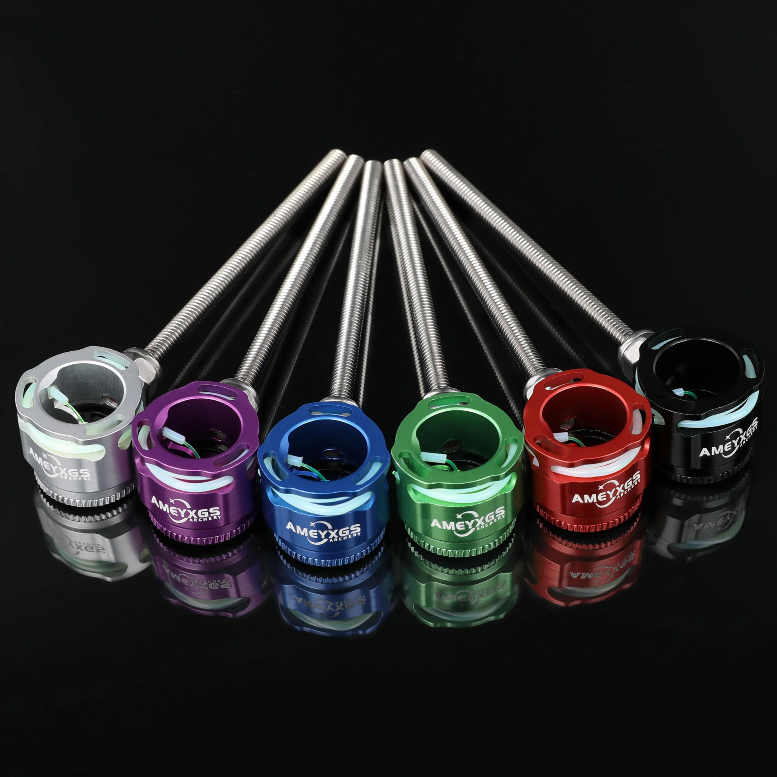 Viseur d'arc recurve pour Le tir à l'arc,Pointe de Mire de 0.019”,Point de visée en Fibre Optique,Viseur en Aluminium,pour la Chasse et Le tir