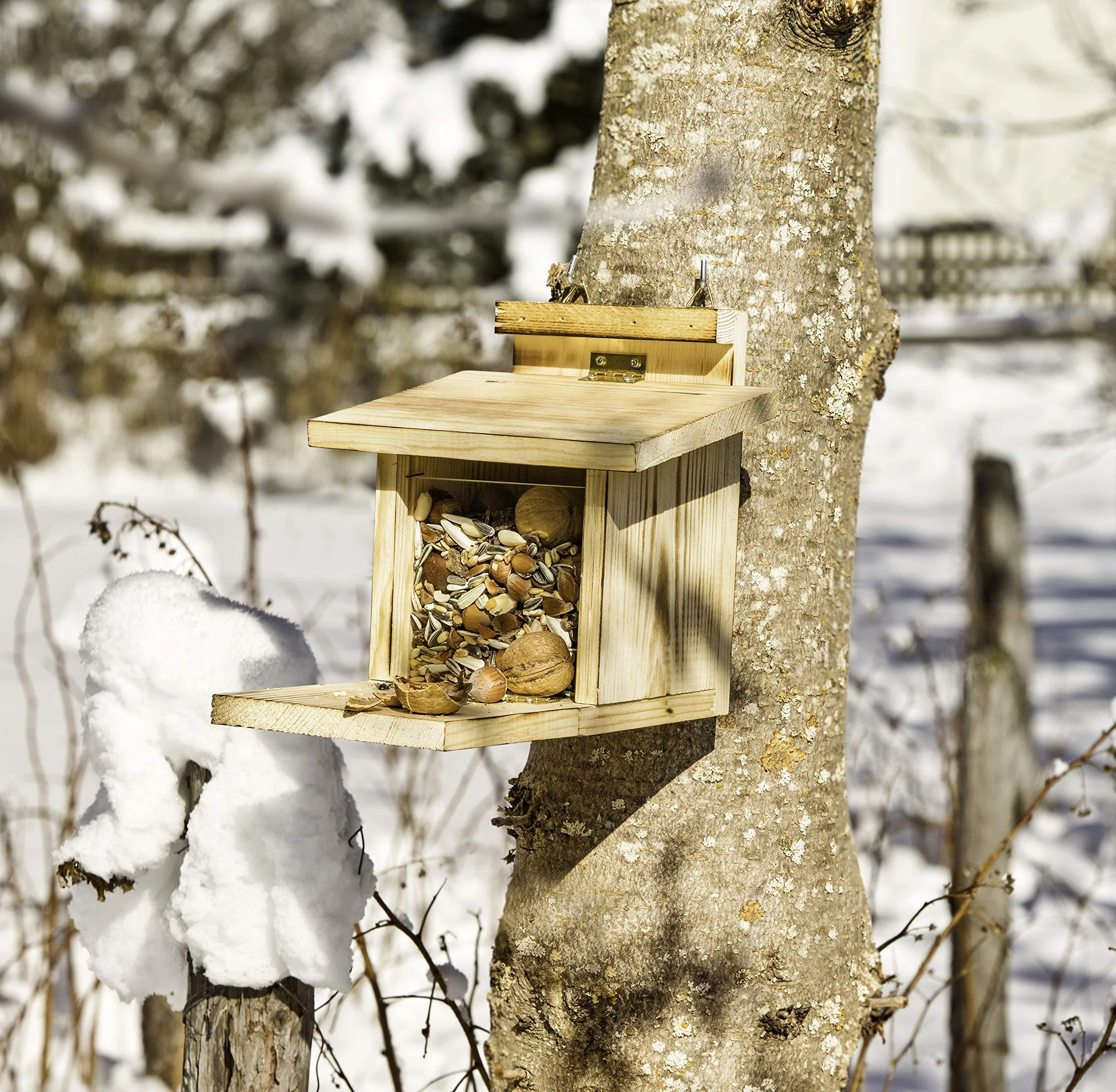 Windhager Mangeoire Automatique pour écureuils Bois