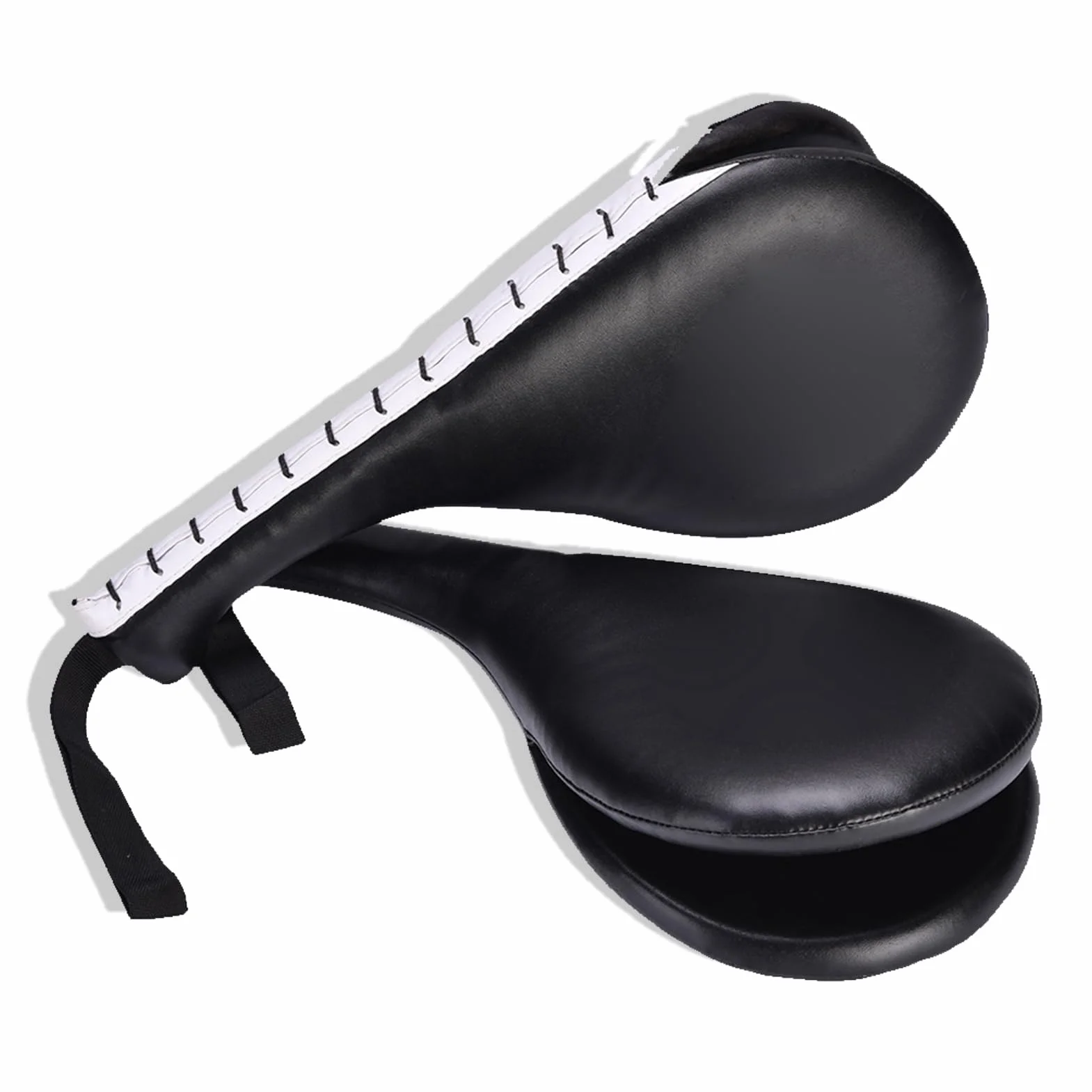Lot de 2 Coussins d'entraînement pour Taekwondo, 19 cmx34,5cm Coussins de Boxe pour Cible de Frappe de Kickboxing équipement d'entraînement à Double Frappe Souple pour Les Arts Martiaux