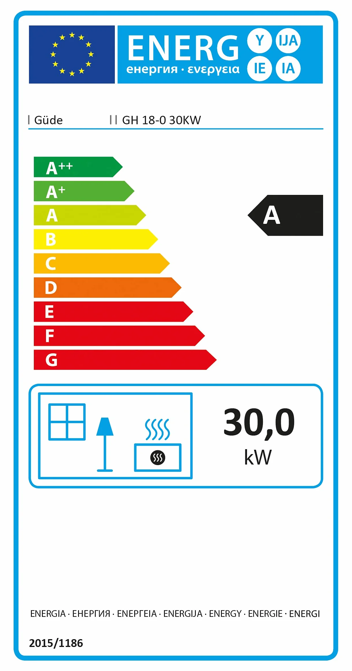 Güde GH 18-0 Souffleur de Chauffage au gaz sans Fil 30 KW Brûleur en Acier Inoxydable Allumage piézoélectrique