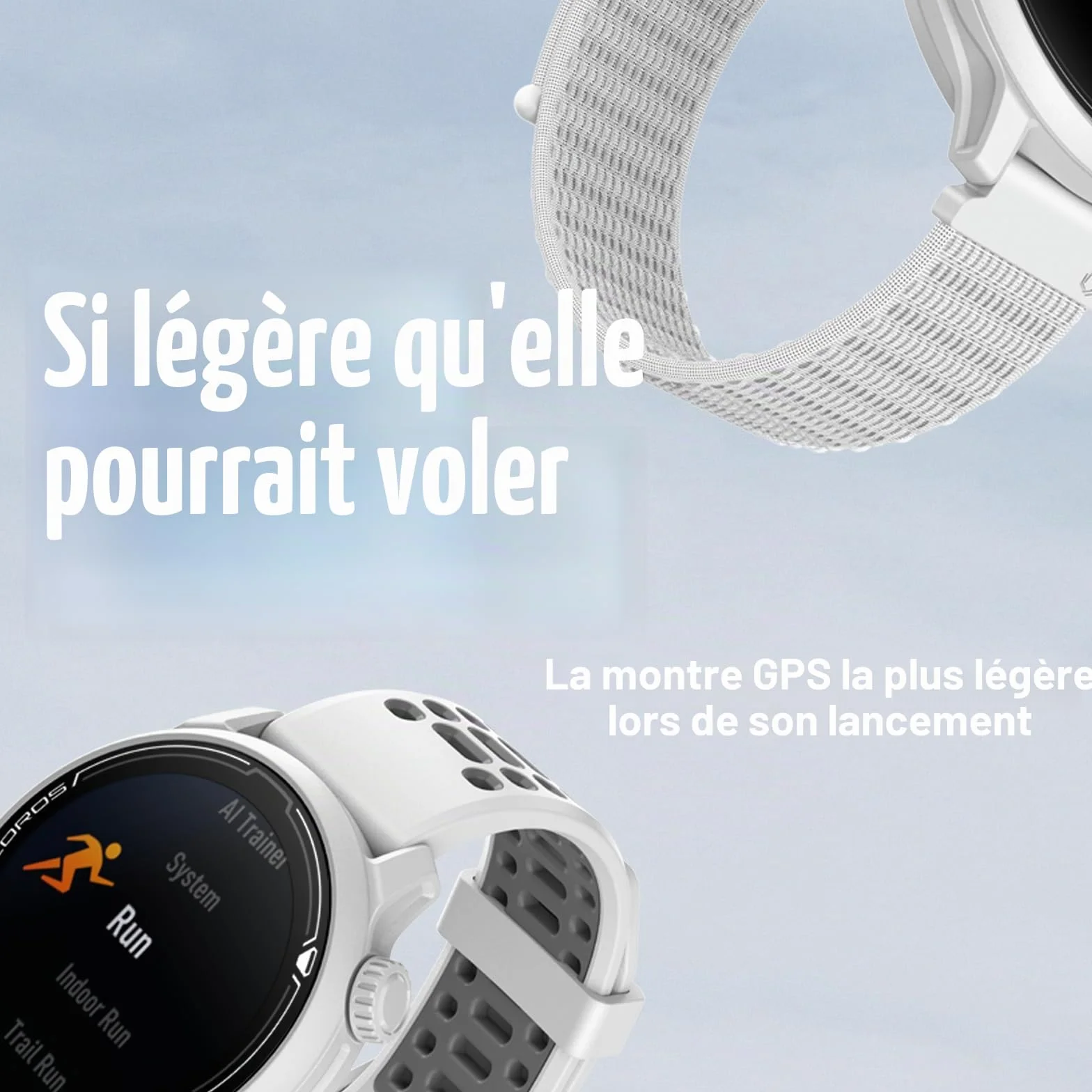 COROS Pace 2 Montre GPS de Sport Cardiofréquencemètre 20 Jours Batterie Baromètre Suivi du Sommeil Course à Pied