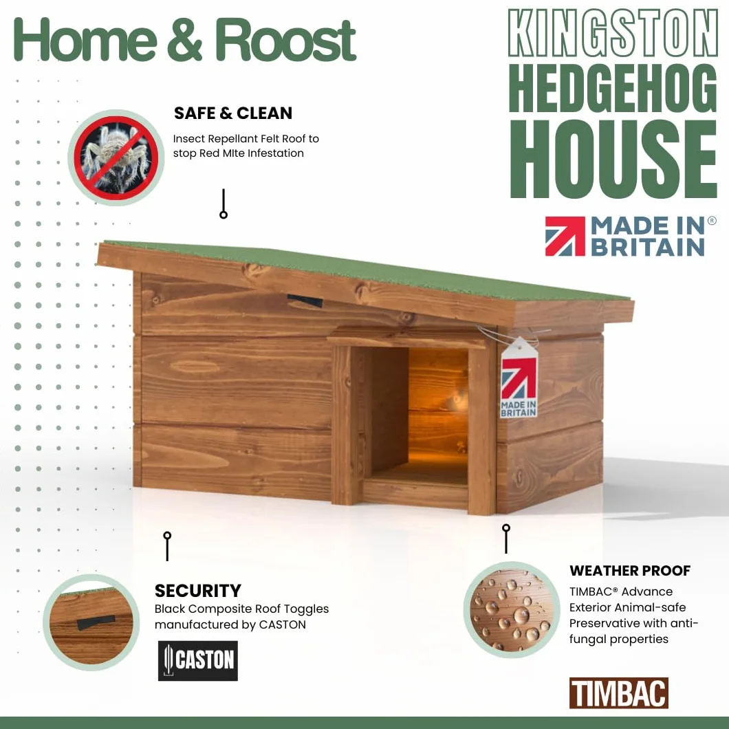 Maison pour hérissons The Hutch Company Refuge en Bois Massif
