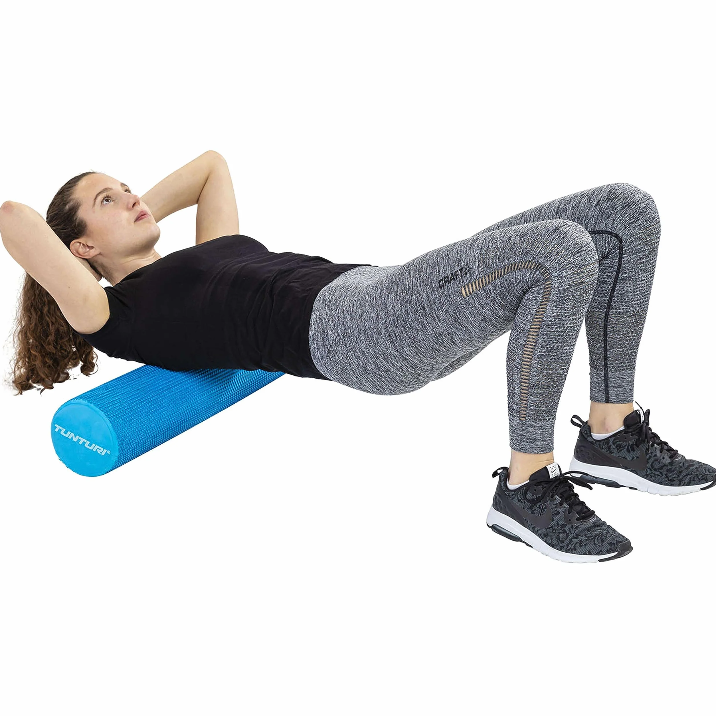 Tunturi Rouleau de Massage Yoga 90cm EVA Bleu