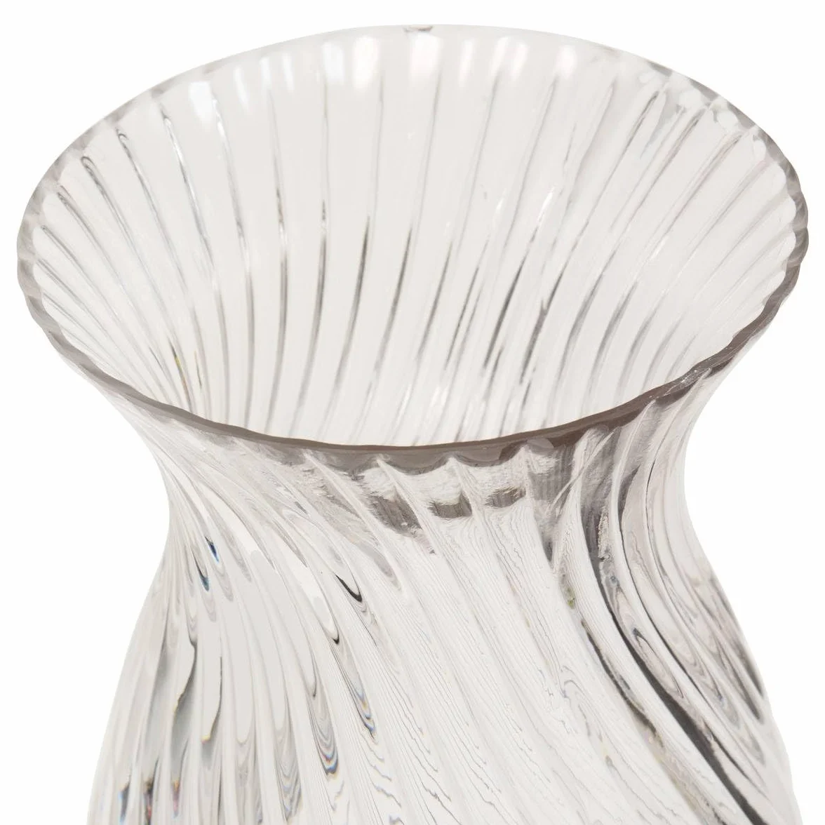 Atmosphera Vase manel en Verre 17x17x29cm Transparent