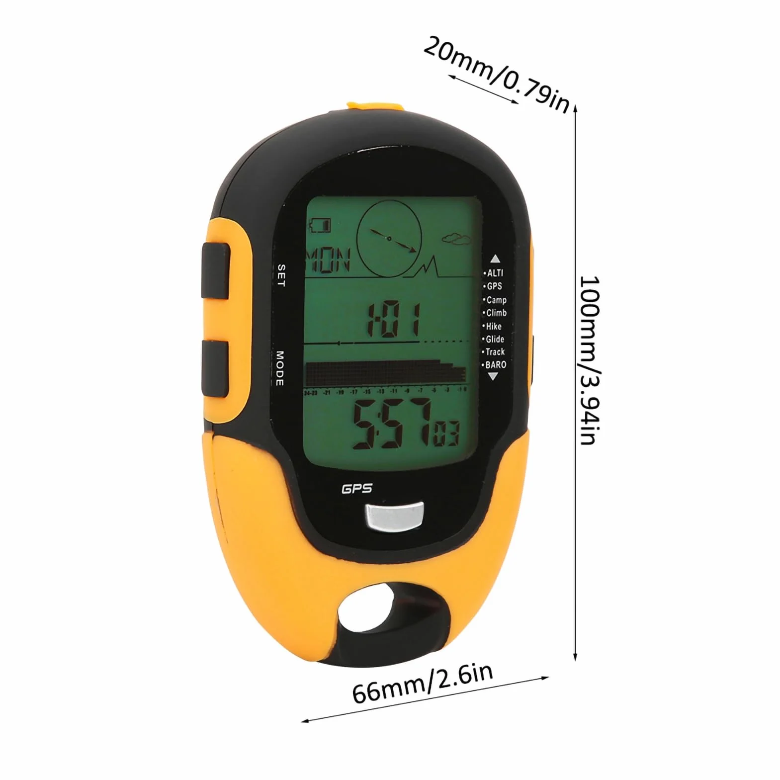 Altimètre GPS Multifonctionnel FR510 Altimètre de Navigation GPS Extérieur Compas Instrument de Mesure de l'Humidité de la Température