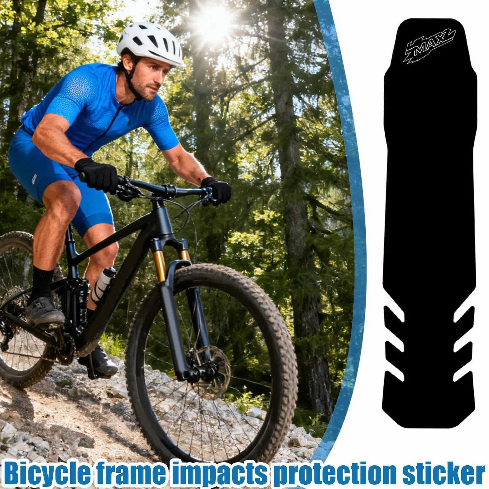 Protection de cadre de vélo – Ruban adhésif de protection anti-collision pour guidon de fourche, peinture