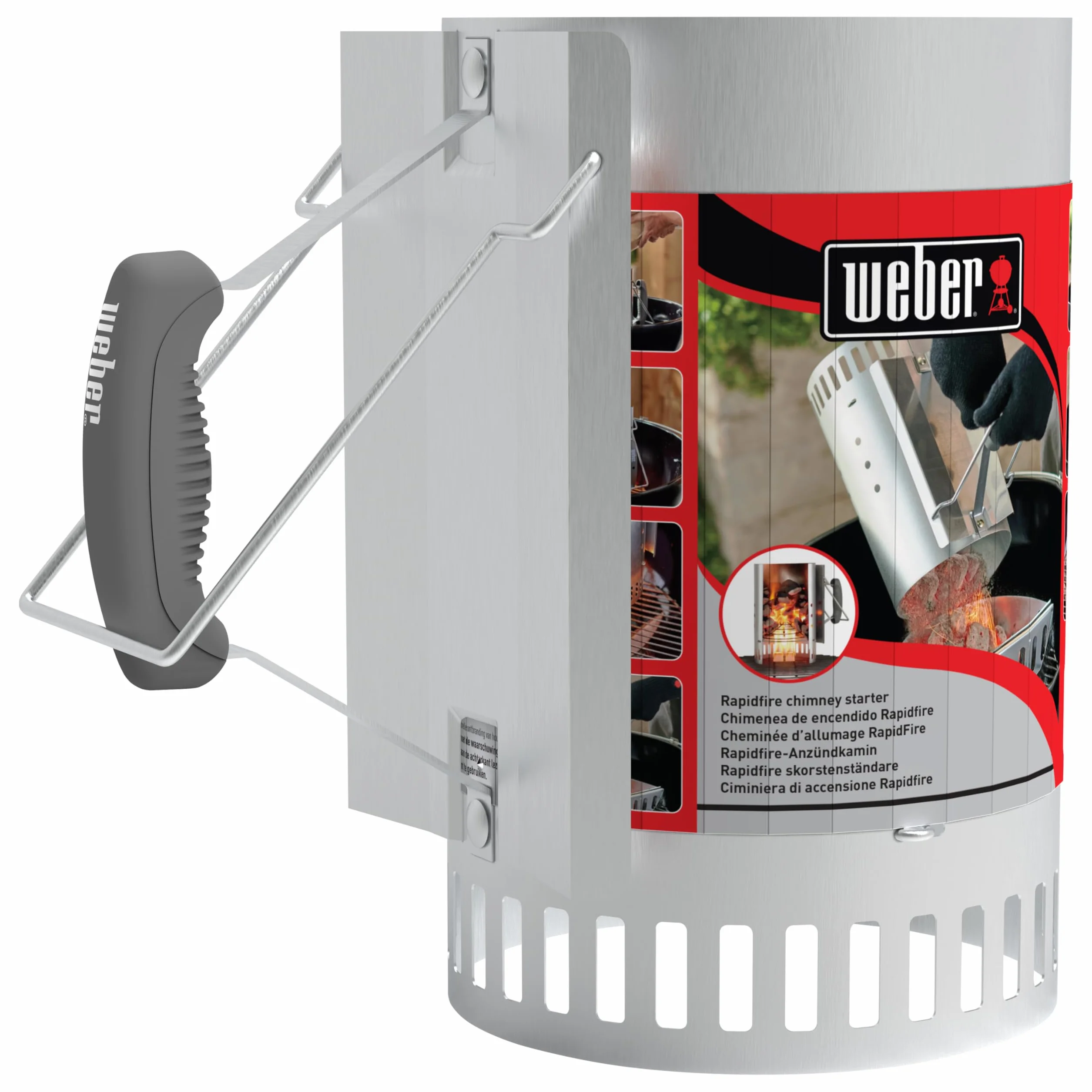 Weber Rapidfire Cheminée d’allumage Barbecue Charbon 6L Acier 32x20,5x32,5 cm