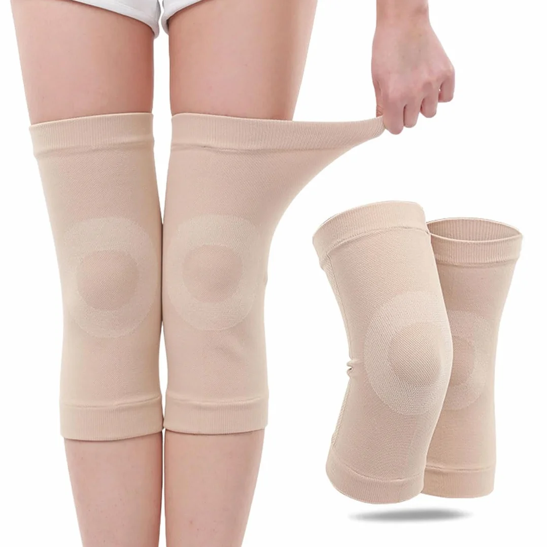 Genouillères de basket-ball,Genouillères pour garder au chaud, genouillères ultra fines et respirantes adaptées à l'arthrite, à la récupération des blessures, au sport et au fitness, unisexe (L)