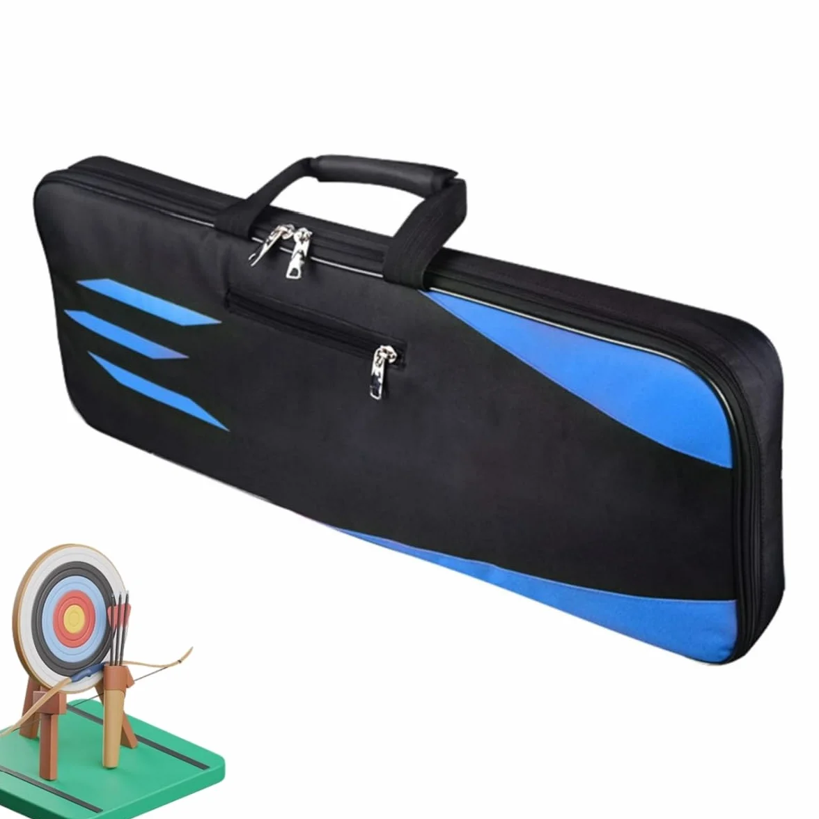 SOONHUA Étui à archets - Sac à arc à poulies - Pour tir à l'arc - Multi-poches - Sac de rangement pour arc recourbé - Accessoires de chasse