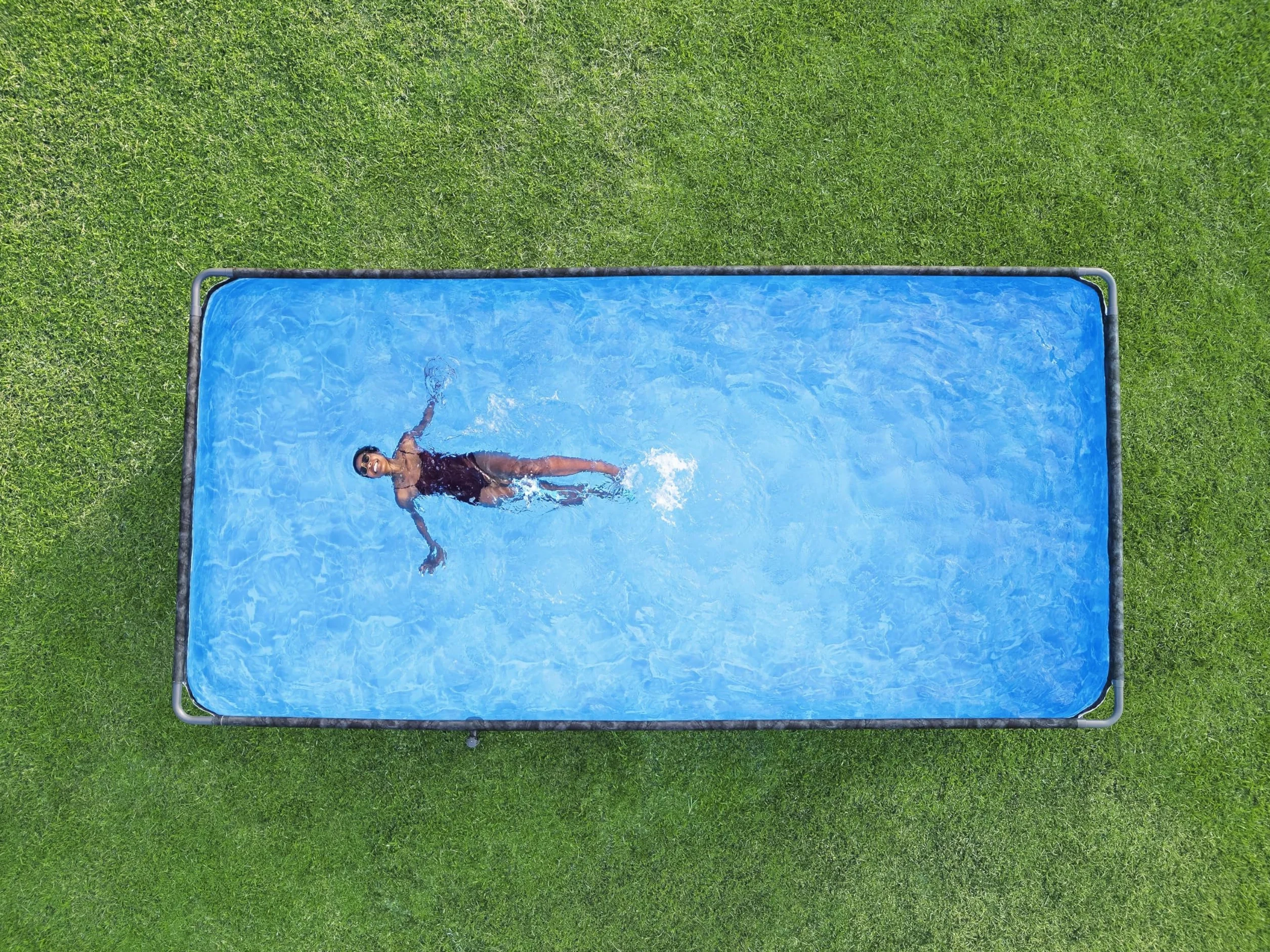 Bestway Kit Piscine Hors Sol Rectangulaire APX 365-549 cm x 274 cm x 132 cm Gris foncé