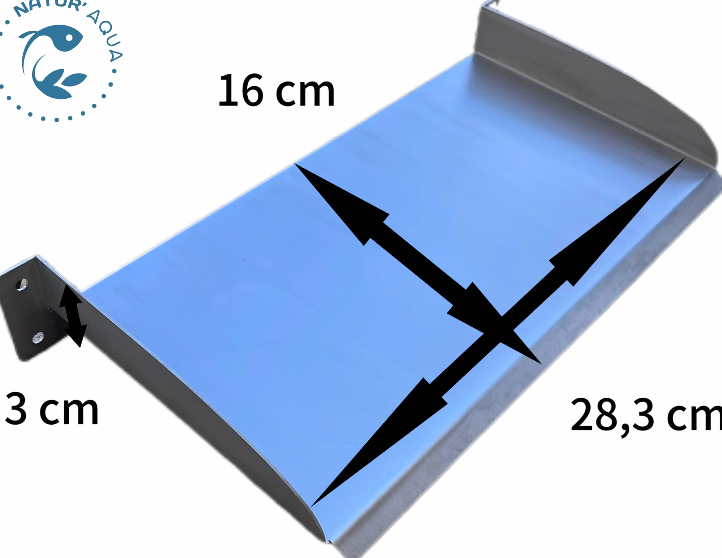 Lame d'eau en Acier Inoxydable pour Bassin extérieur