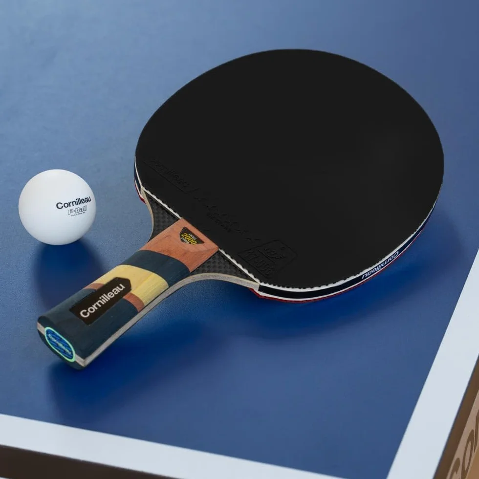 CORNILLEAU Excell 2000 Carbon Raquette de ping-pong d'intérieur Off/Off+ ITTF 6 étoiles
