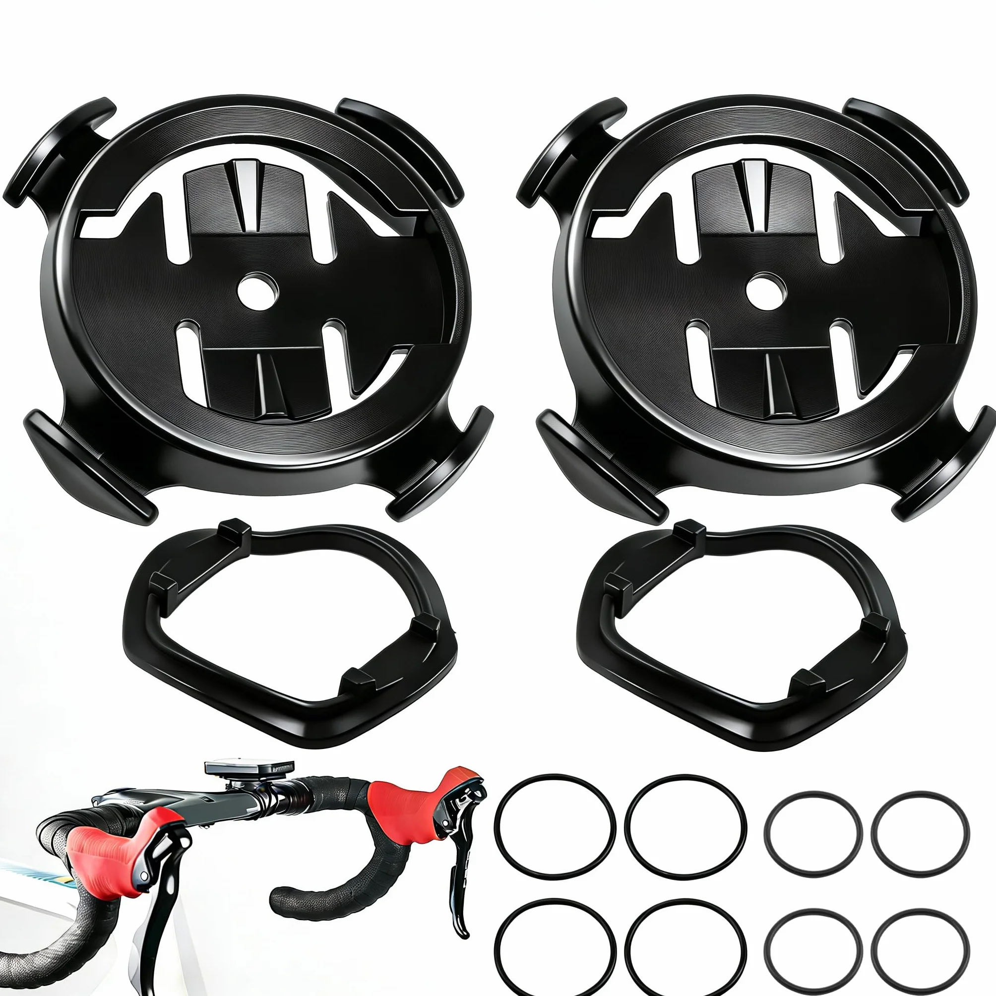 Support Vélo Quart de Tour Compatible avec Garmin | Bryton | XOSS | iGPSPORT | Ordinateur GPS Vélo pour Garmin Edge 130 200 500 510 520 530 iGPSPORT iGS50