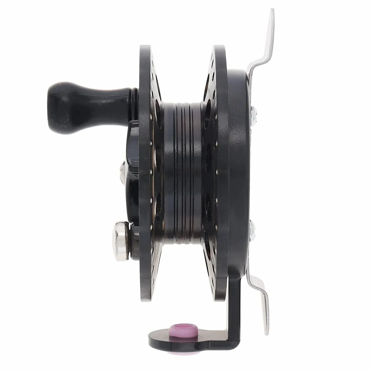 Moulinet de pêche à la mouche, ultra léger, ambidextre, noir, pour la pêche à la mouche en eau douce et salée