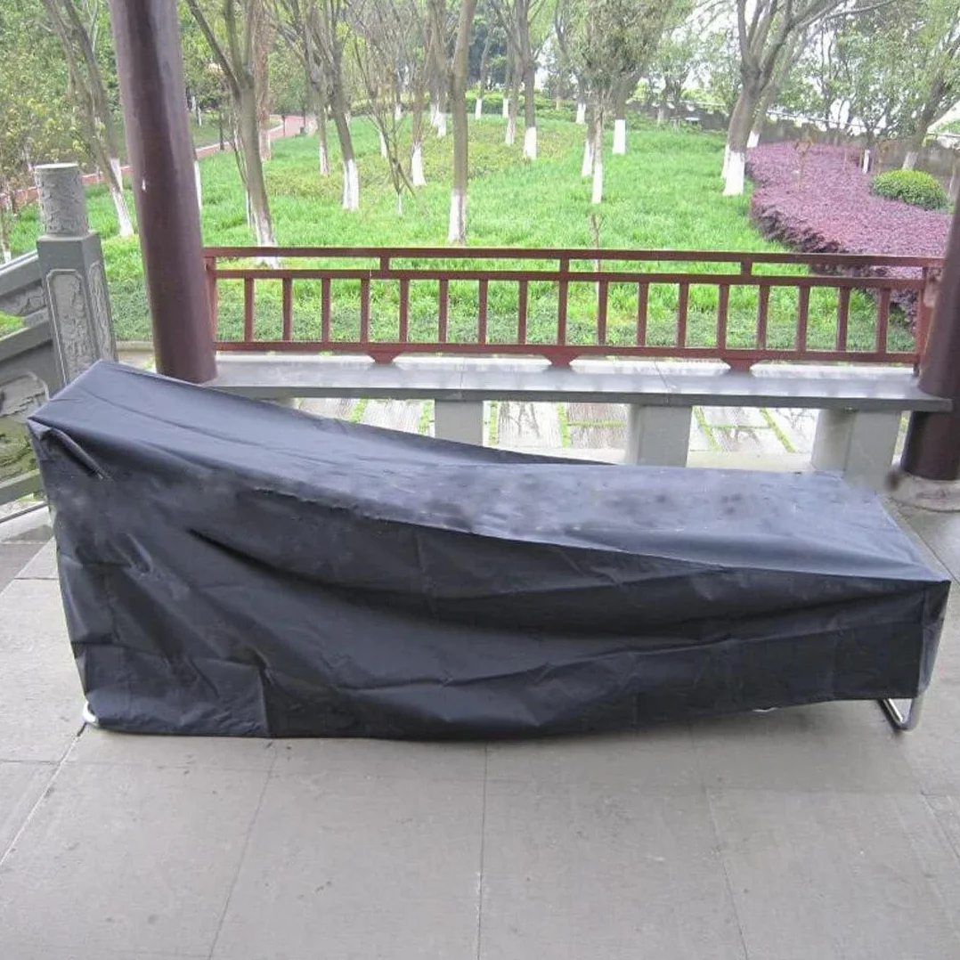 Housse pour Transat Jardin 210D Anti-Poussière Etanche Polyester 210x75x80 CM