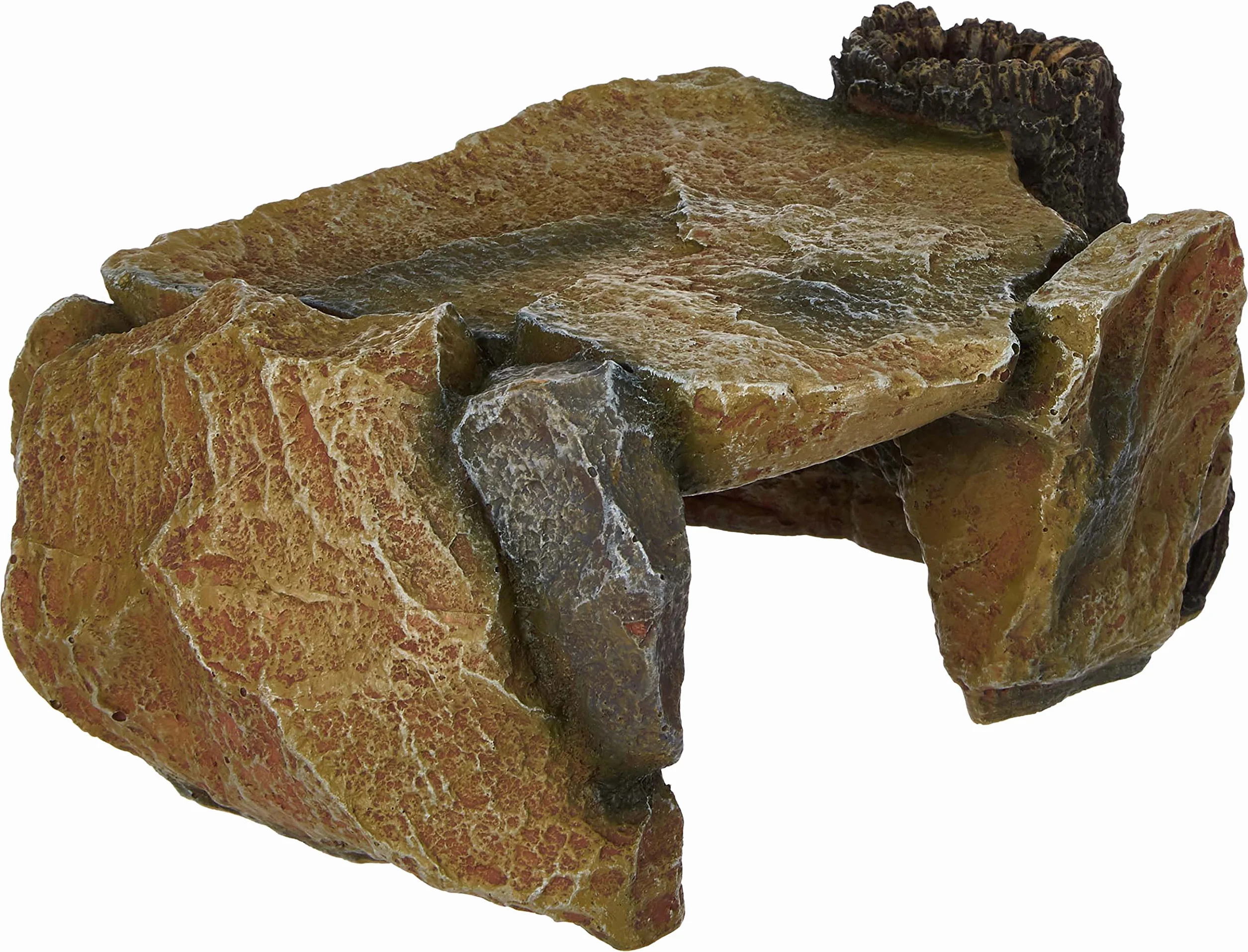 Trixie Plateau rocheux avec tronc d'arbre Décoration Aquarium 25 cm