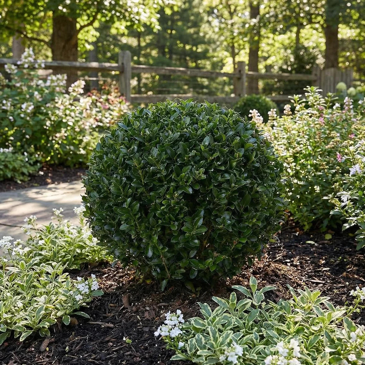 Bloomique Ilex Crenata Jenny Houx japonais Feuillage Persistant Rustique Hauteur 30-40 cm Pot 17 cm