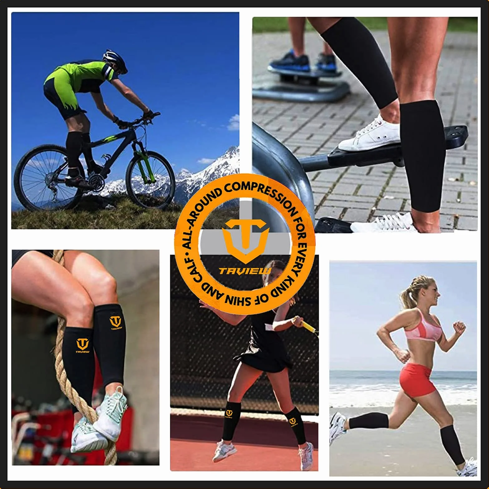 TAVIEW Protège-tibias pour haltérophilie - En néoprène de 5 mm d'épaisseur - Pour soulever les tibias, pantalons et collants d'entraînement - Protection ultime du tibia