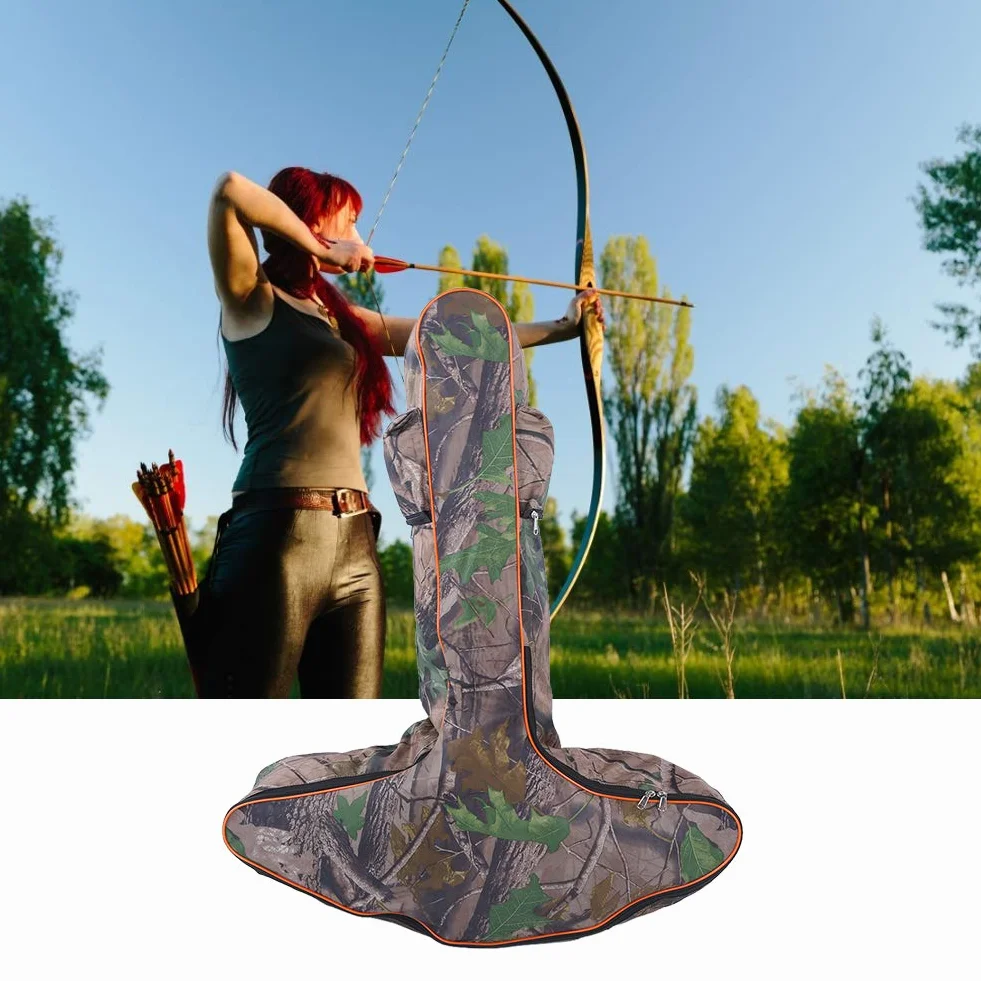 Sac de Rangement pour Arbalète,Sac d'arc en Forme de T,Protection avec Bandouliere Tir l'arc Rangement Transport L'arbalète Au Plein Air Portable Universel Arc Accessoire