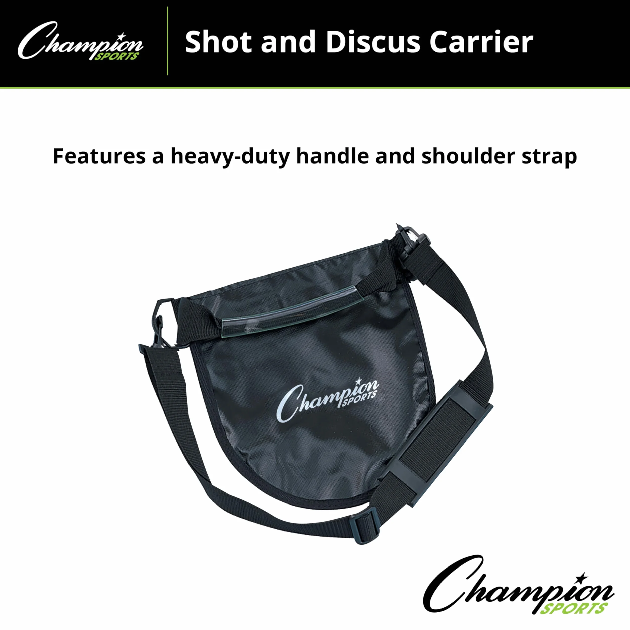 Champion Sports Shot/Discus de Transport avec Sangle d'épaule