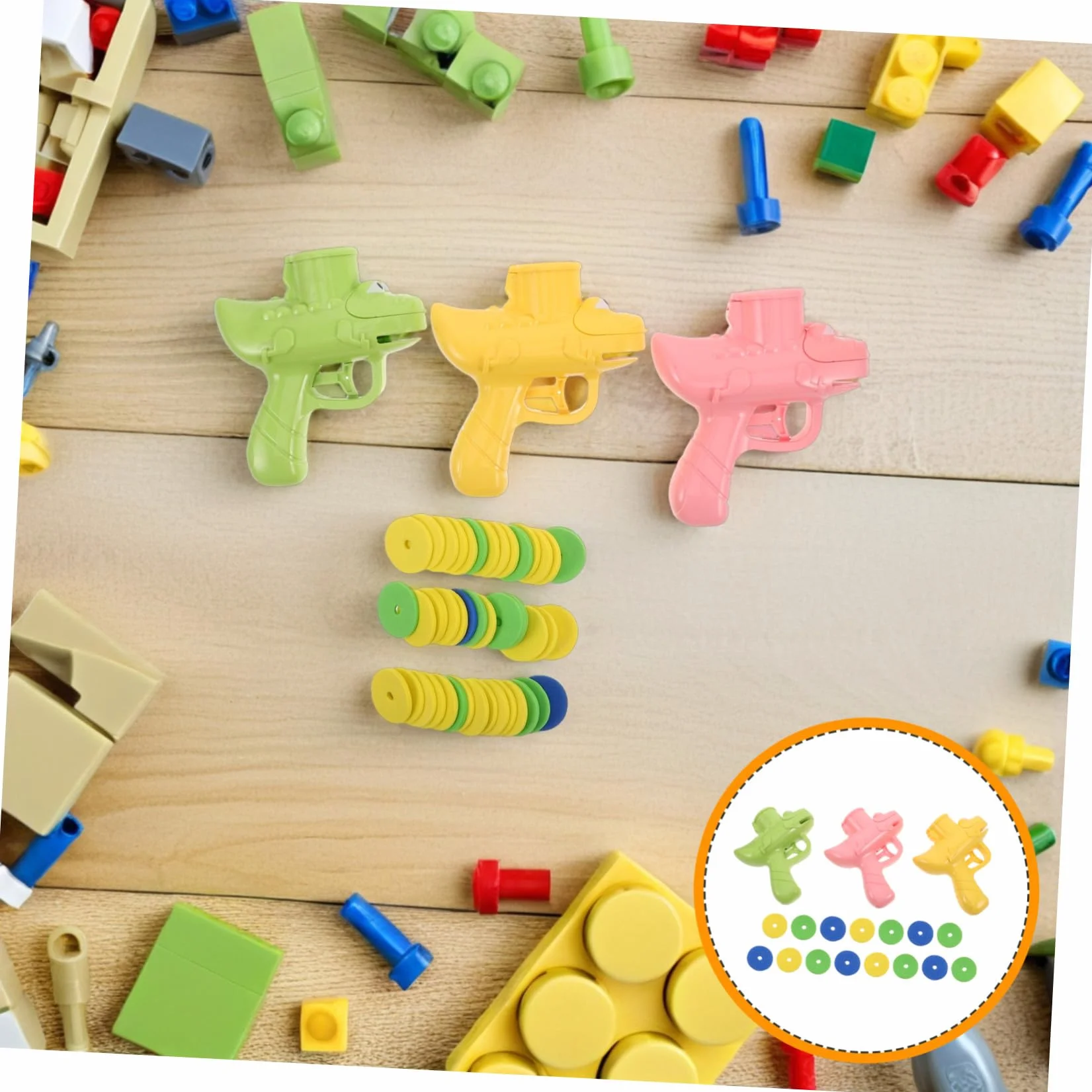 TOYANDONA 3 Pièces Lanceur de Disques Souples pour Garçon Fille Jeu Interactif Extérieur Sûr et pour Fêtes et Garçons et Filles