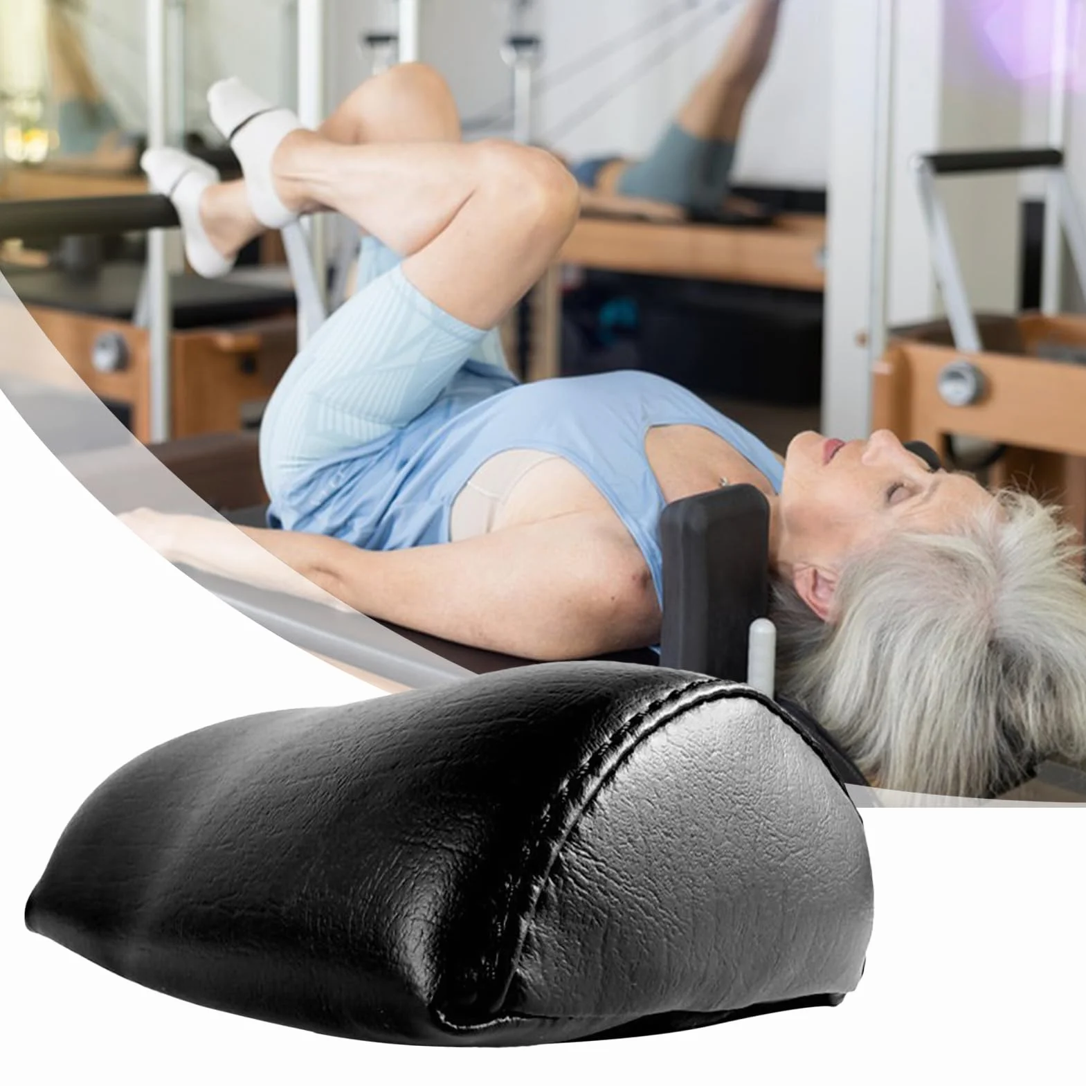 Oreiller de Tête pour Pilates,Oreiller de Sport pour Salle de Sport Maison - Équipement d'Entraînement Ergonomique - Utilisable sur Tapis de Yoga ou au Sol