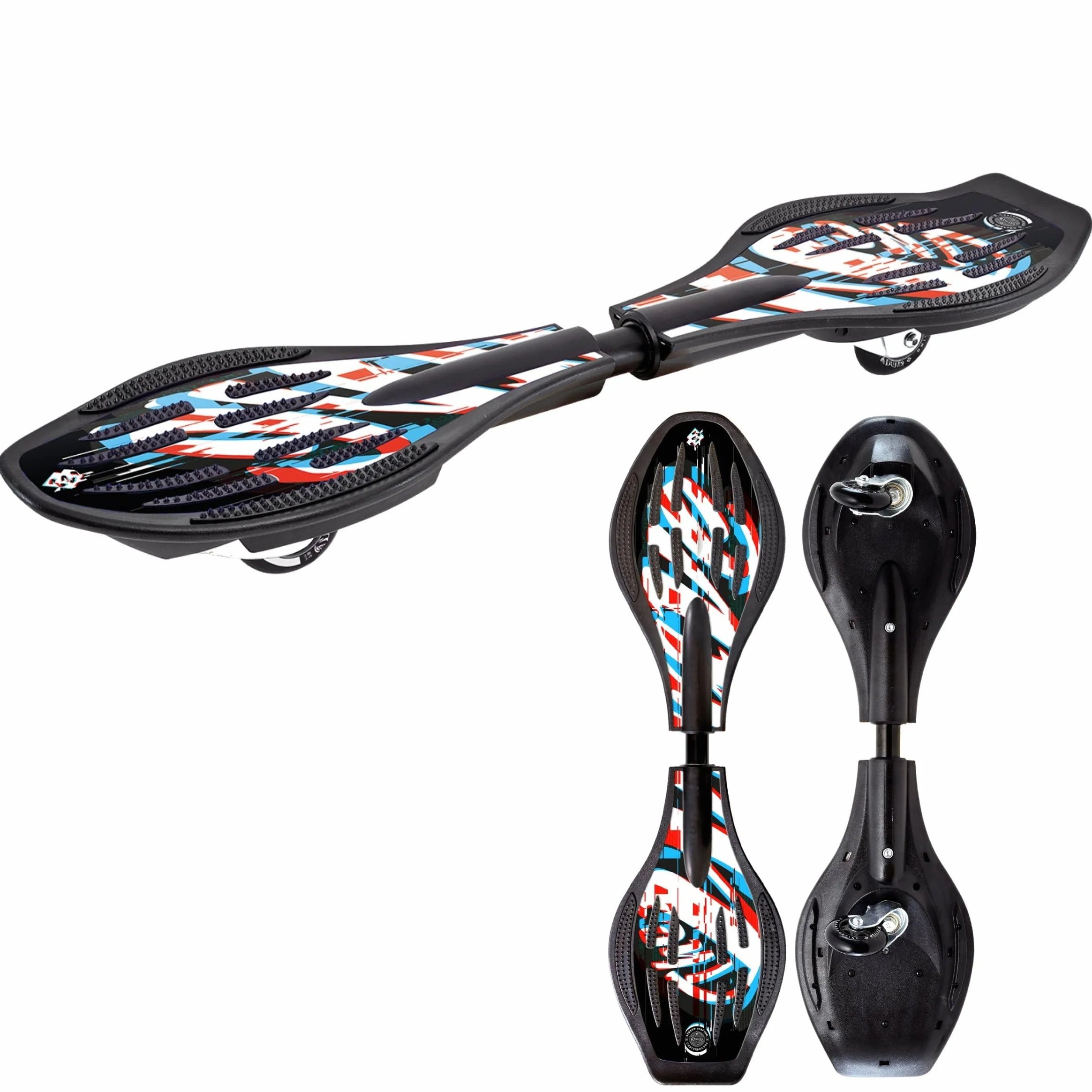 Streetsurfing Waveboard The Wave G1, différents designs au choix, roulettes en PU pivotantes à 360 degrés, l'original, le classique