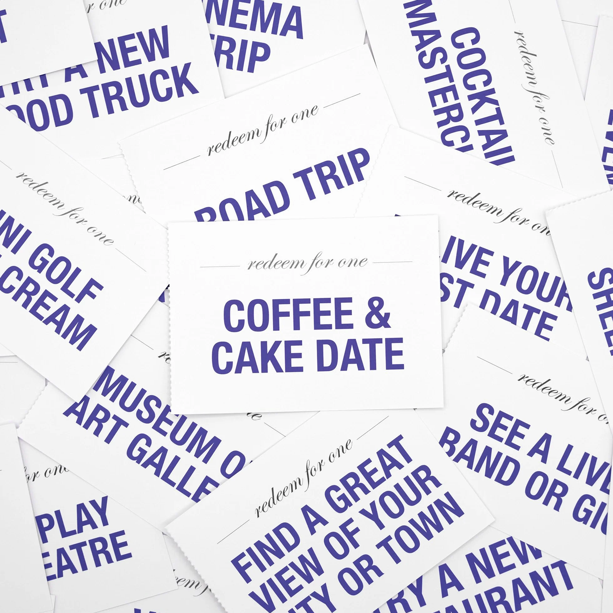Cupidly Little Coupon Book Date Night Jeu de cartes pour couples Cadeaux Saint-Valentin